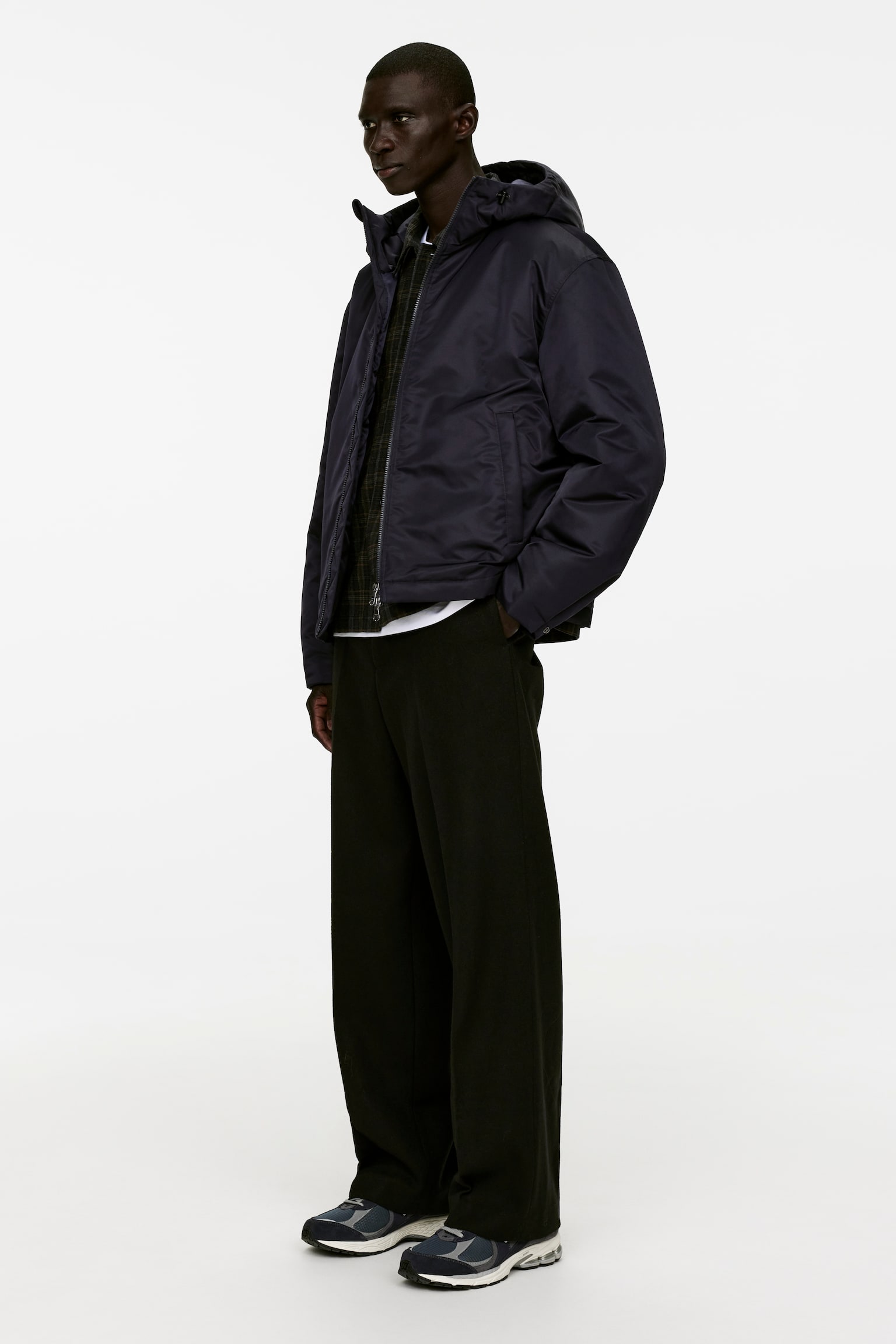 Active Hooded Jacket - Blackish Blue - 3