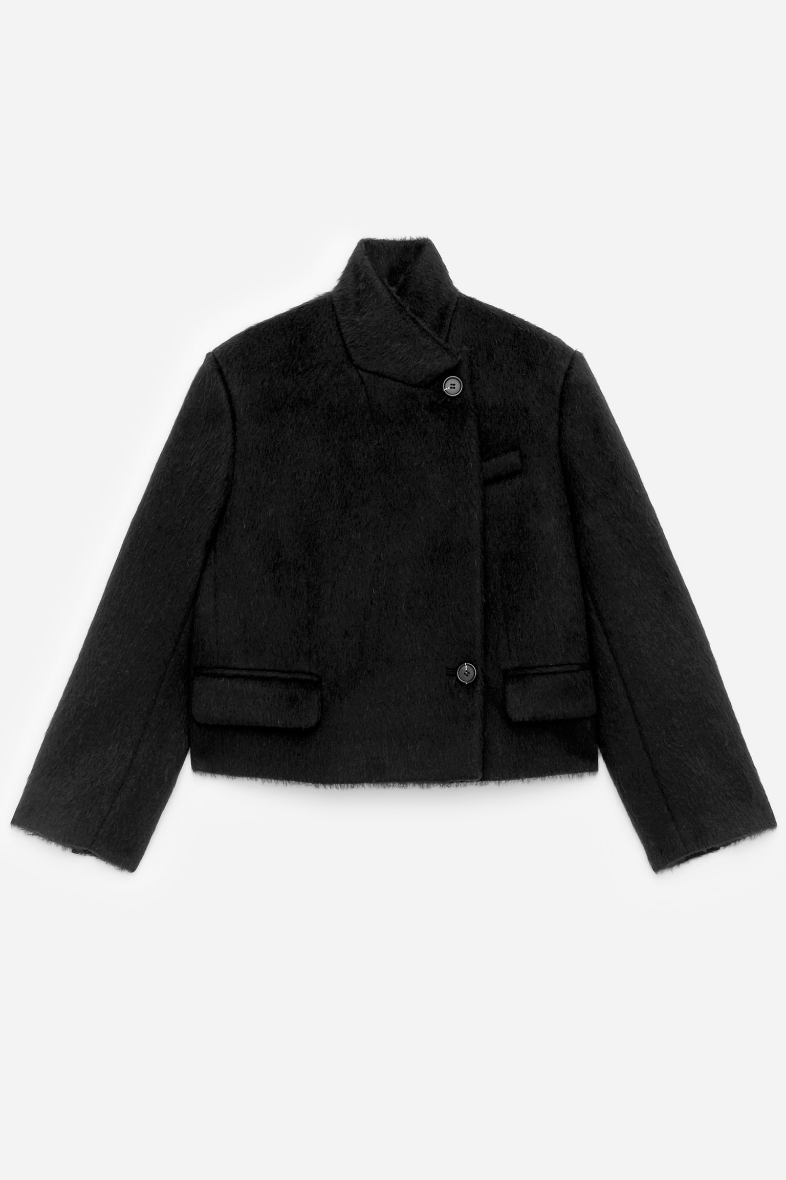 Giacca in misto lana e alpaca - Nero - 2