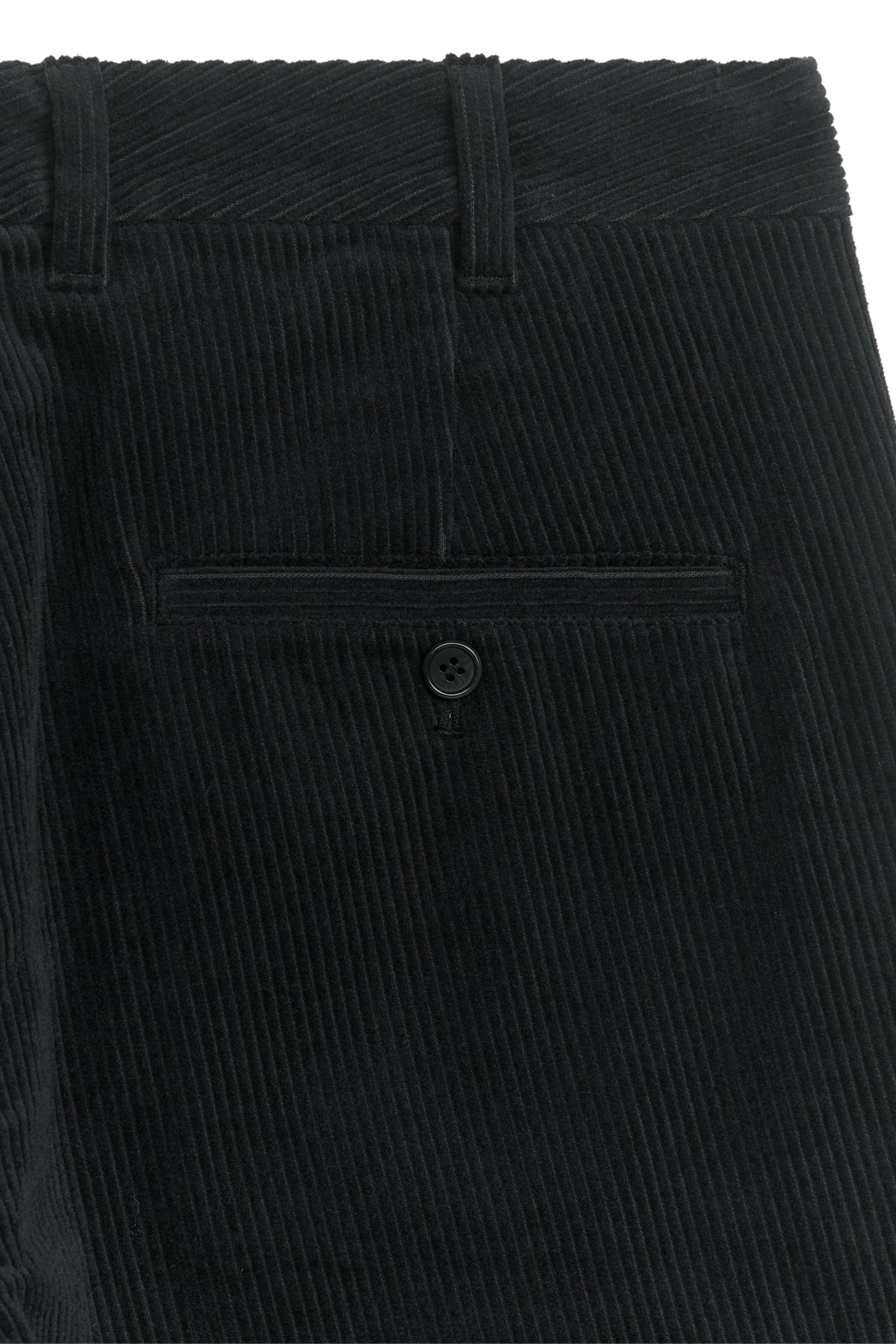 Straigh-Fit Corduroy Chinos - Black/Dark Blue/Dark Beige - 2