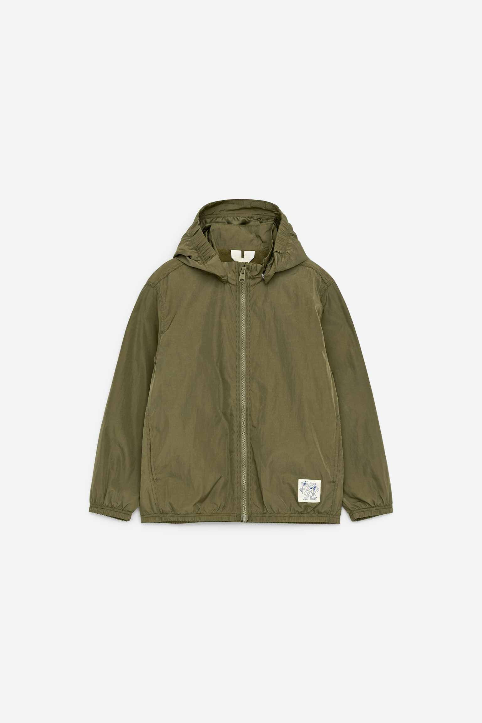 Shelljack met fleece voering - Groen/Lila/veelkleurig - 1