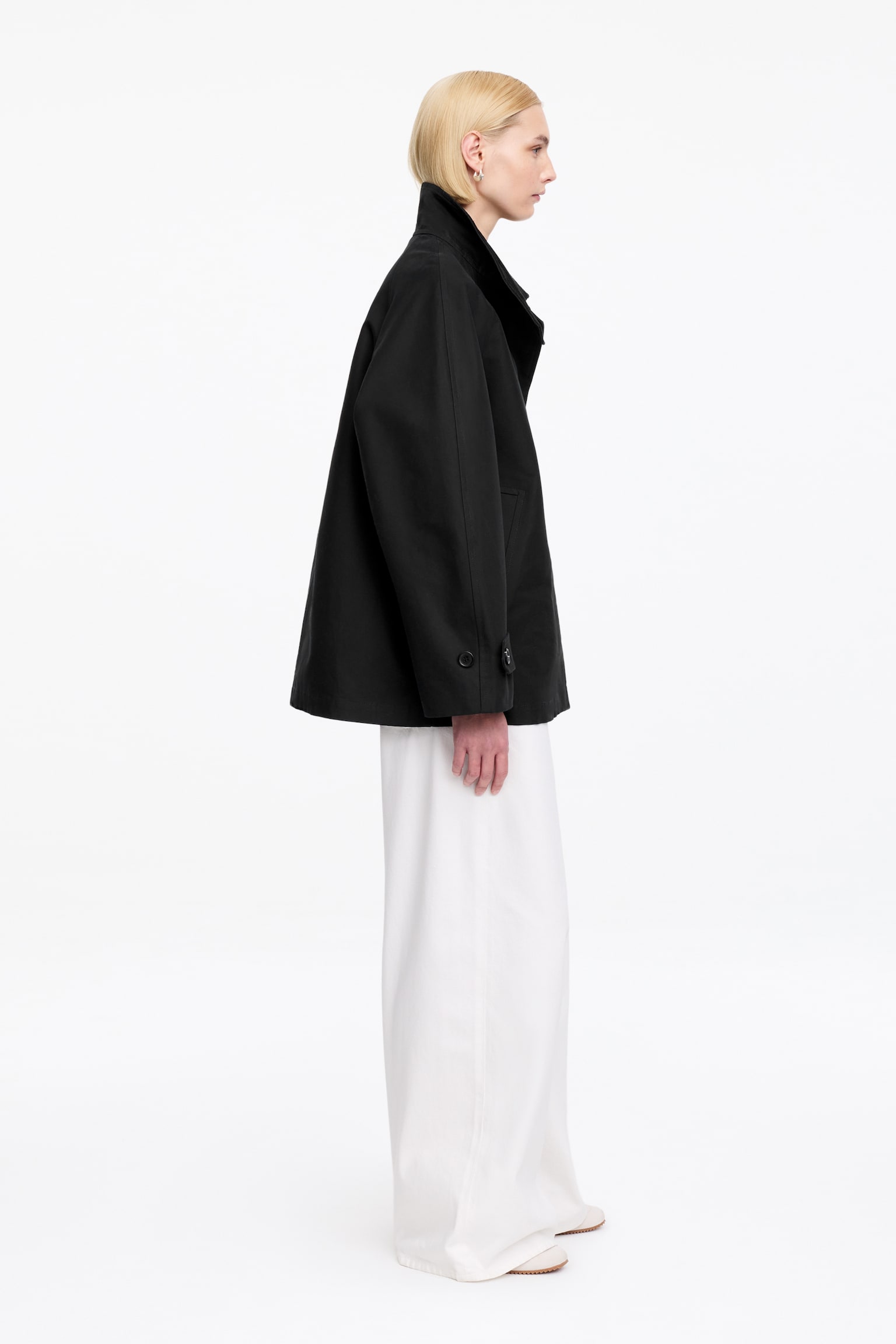 Jacka med manchesterkrage - Svart/Brun - 6