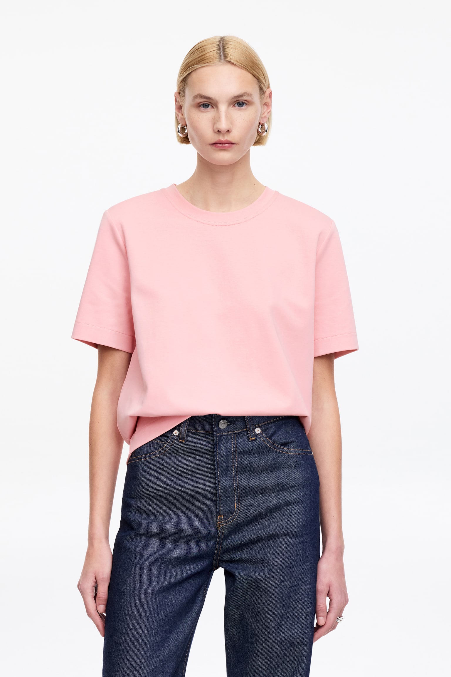 PEARL Interlock-T-Shirt - Rosa/Weiß/Graumeliert/Schwarz/Hellbeige/Weinrot - 1