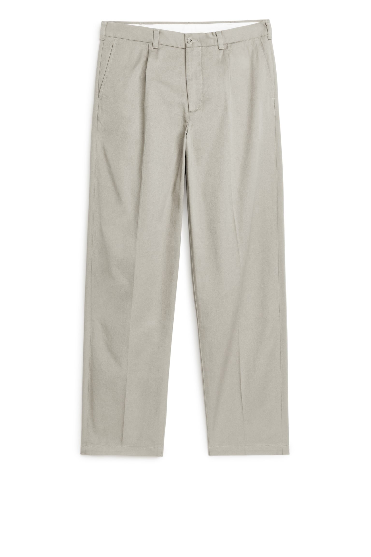 Cotton Twill Chinos - Grey/Dark Blue - 2