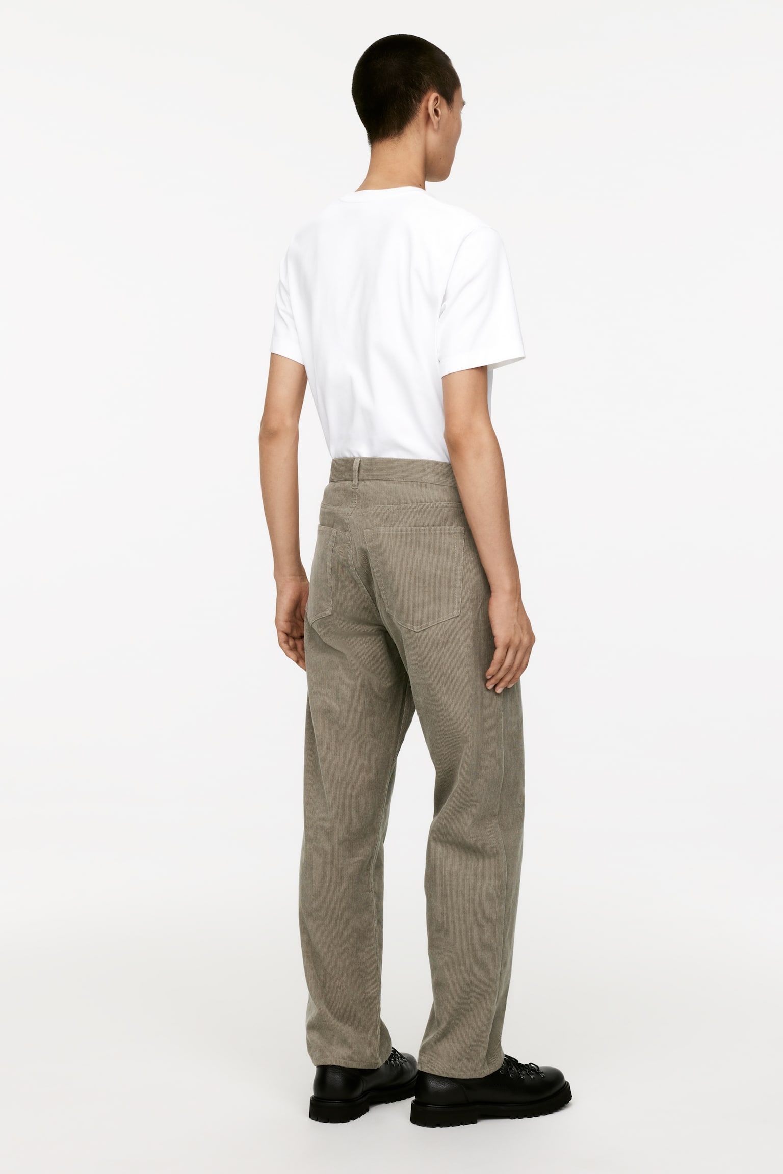 LOOSE Corduroy Trousers - Light Mole/Black/Off-White - 6