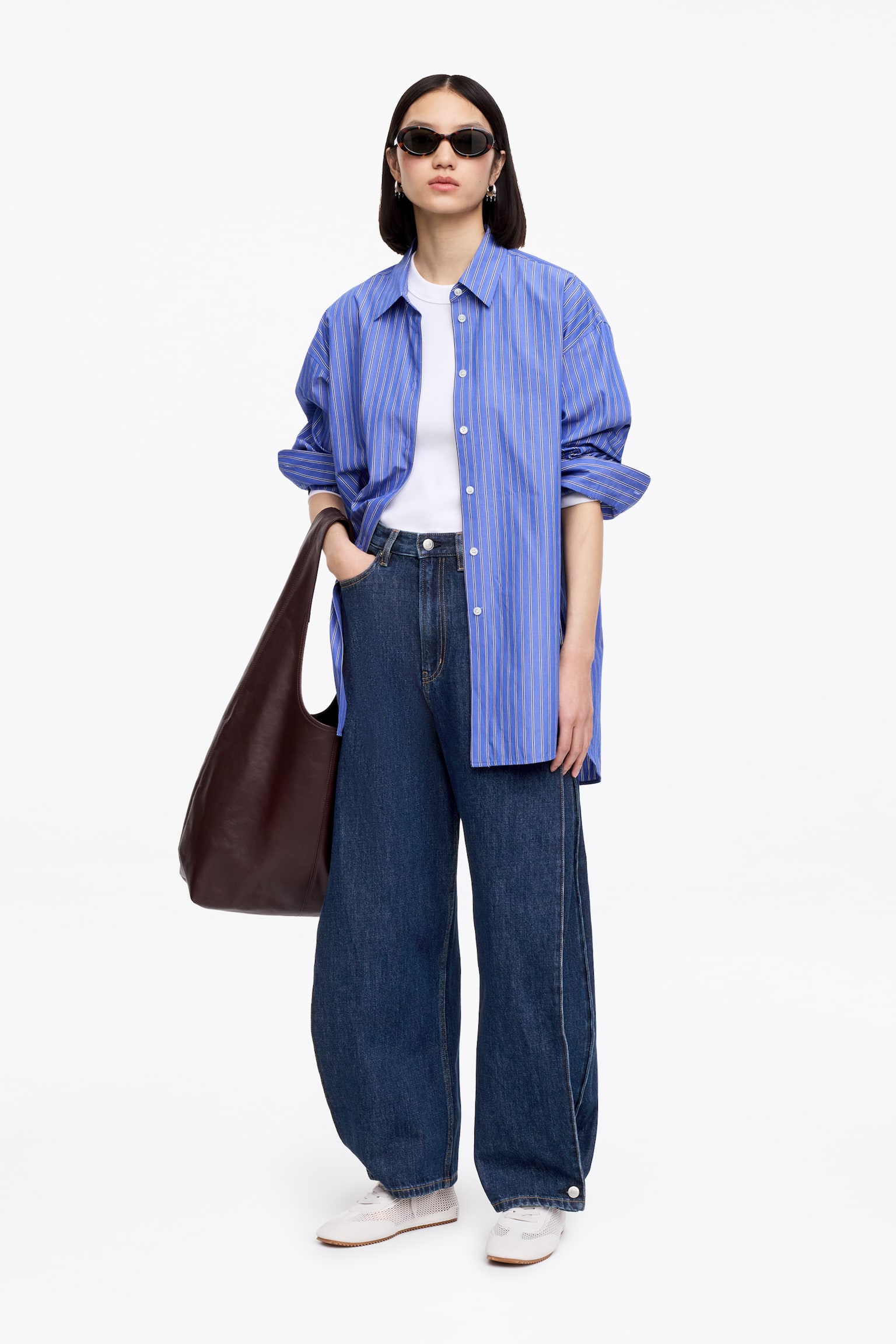 Jeans mit abgerundetem Bein - Dunkelblau - 5