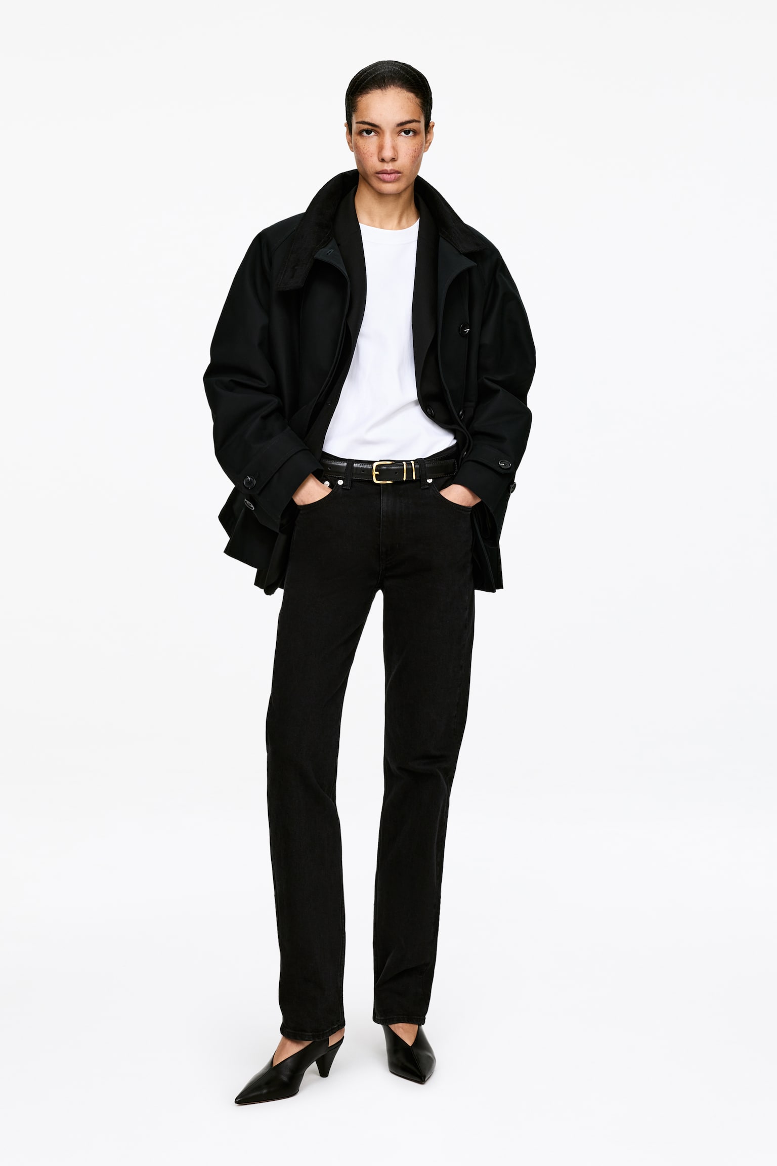 Ceinture en cuir - Noir - 3