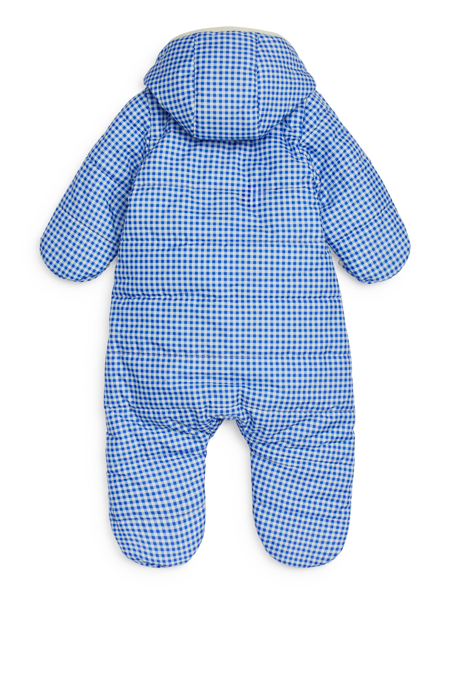 Quilted Overall - White/Blue - 2