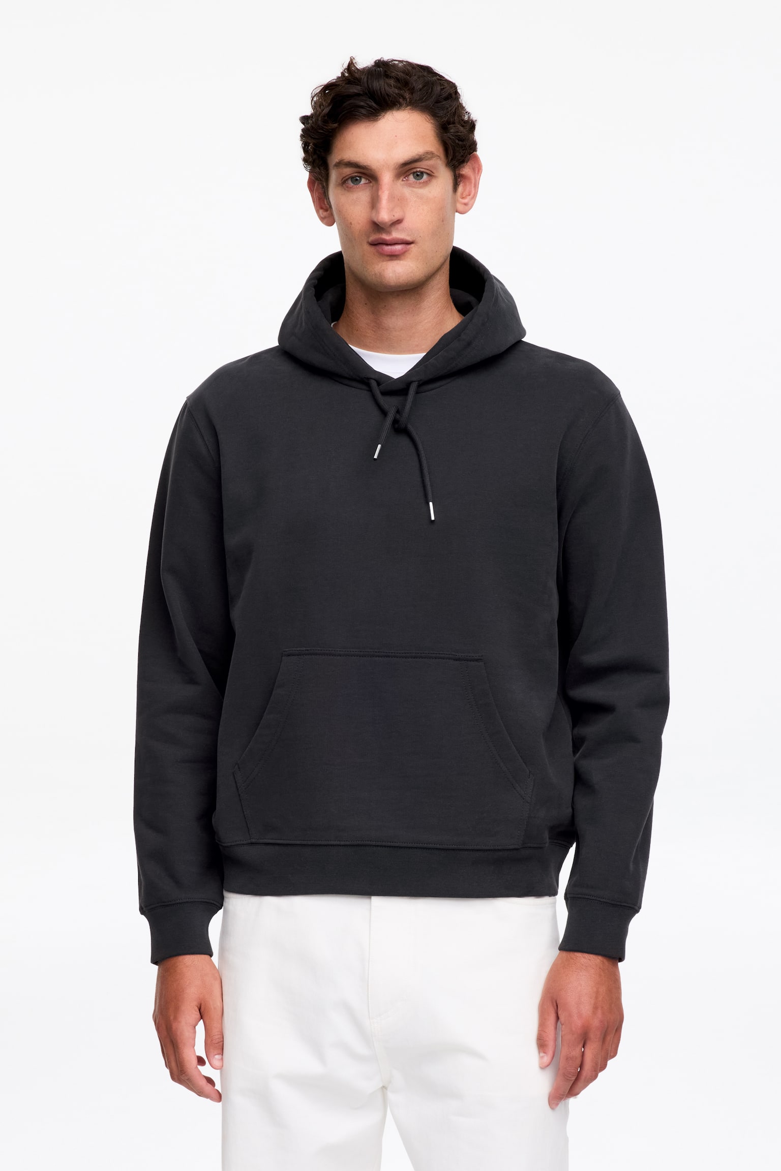 Hoodie - Mörkblå/Gråmelerad/Röd - 1