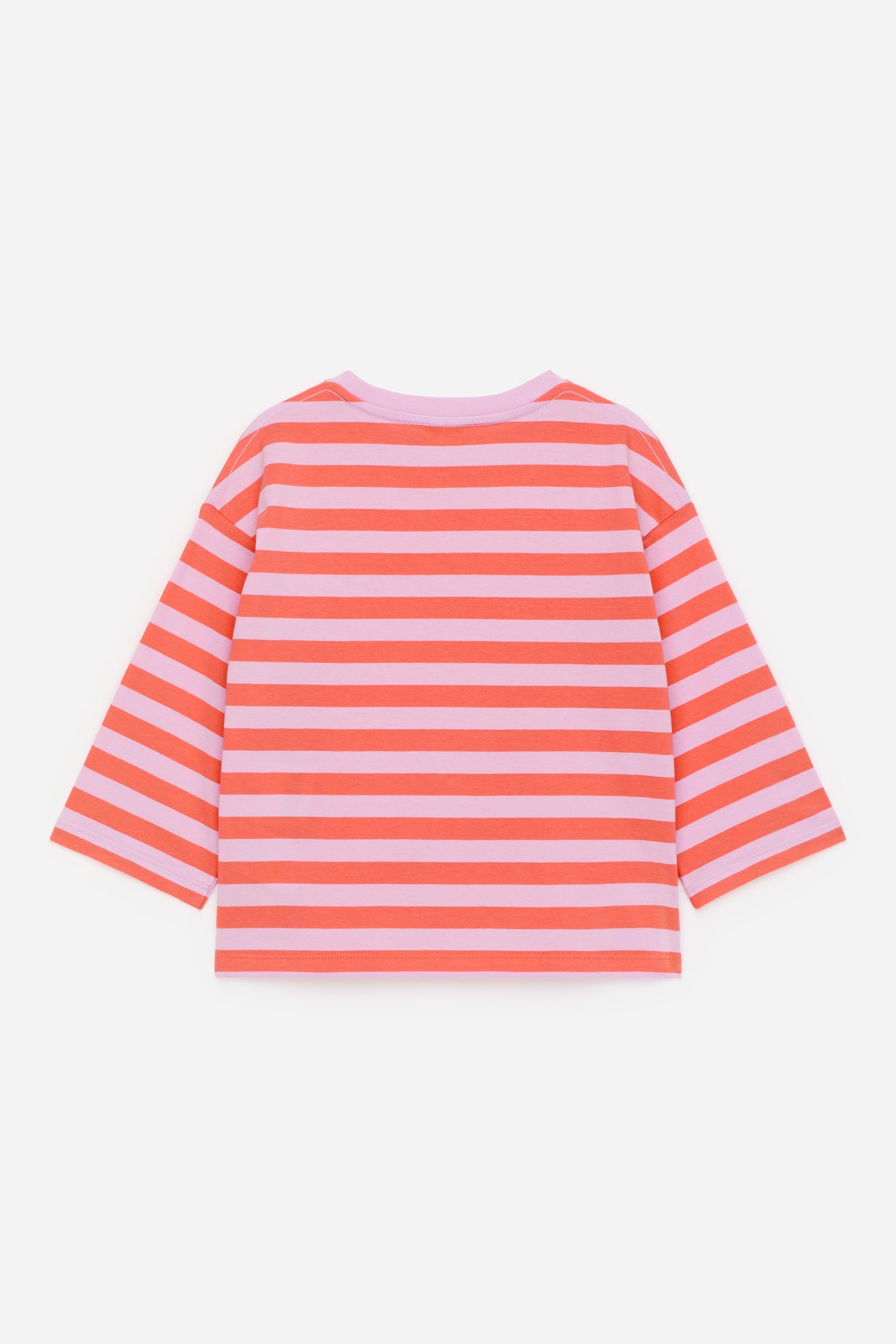 T-shirt met lange mouwen - Lila/oranje/Gebroken wit/gekleurde strepen/Wit/blauw - 3