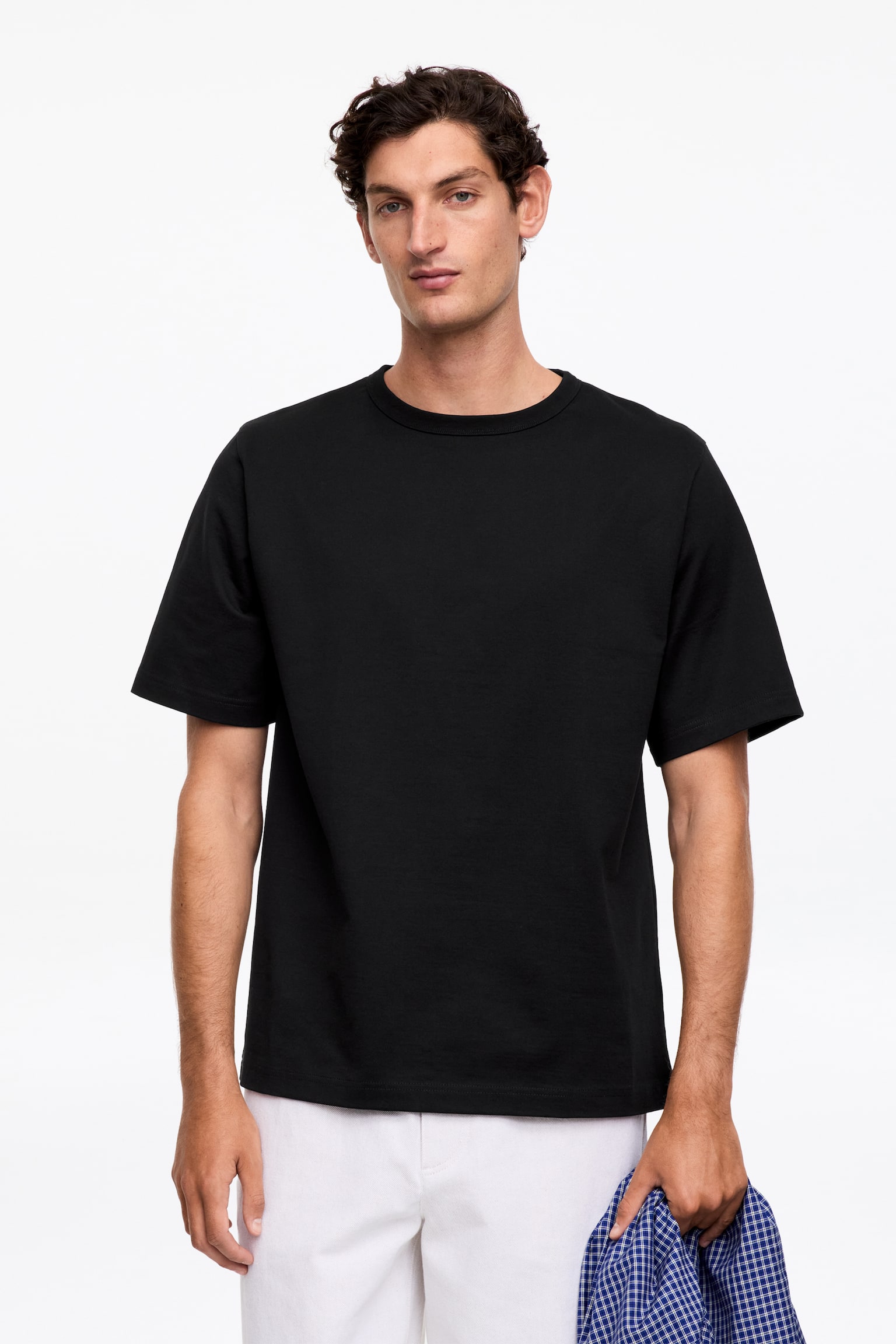 270 GSM Oversized T-Shirt - Μαύρο/Λευκό/Πράσινο/Σκούρο Μωβ/Βρώμη/Σκούρο Μπλε - 1