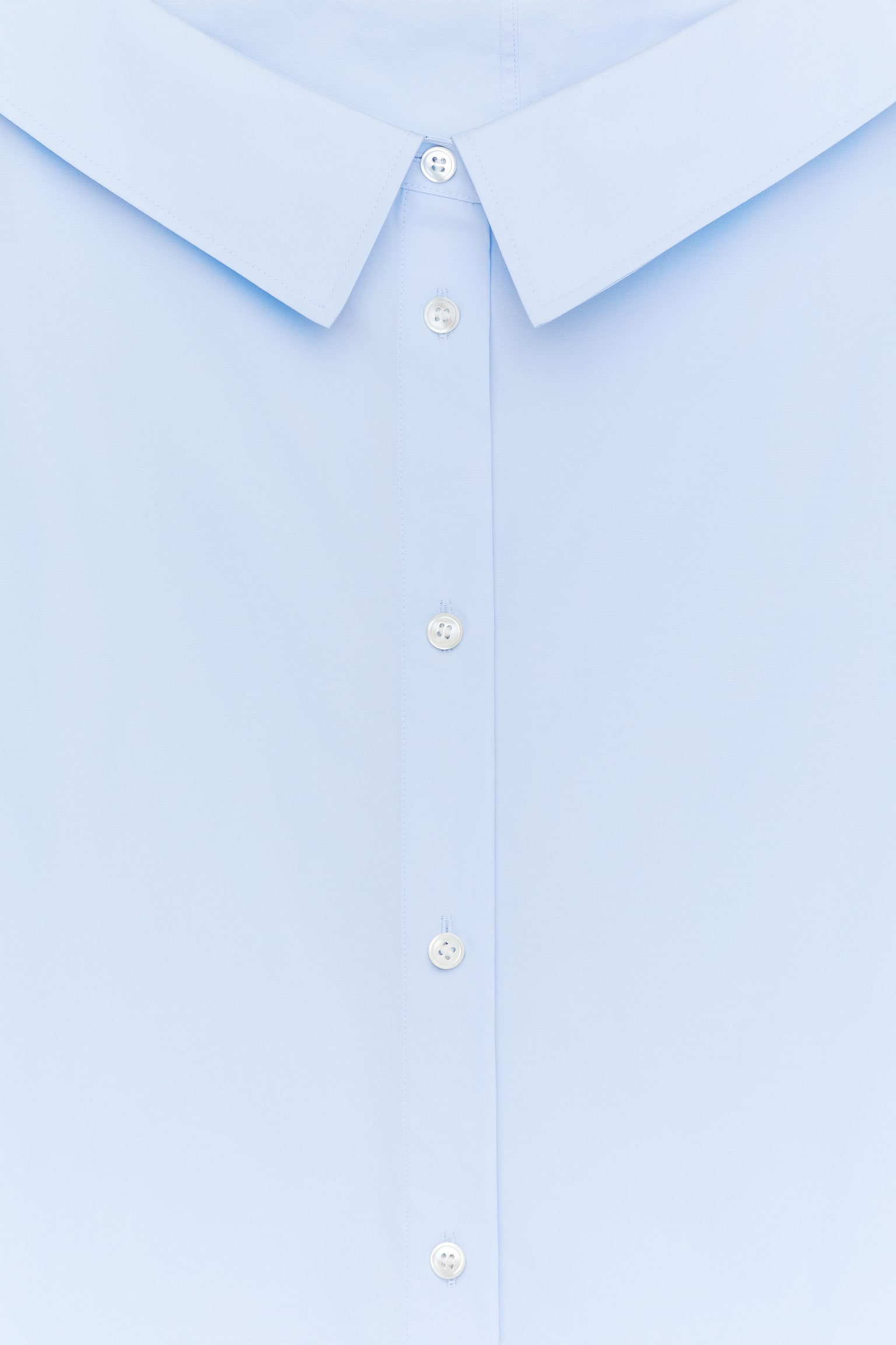 Camicetta con ampio scollo aperto - Blu - 4