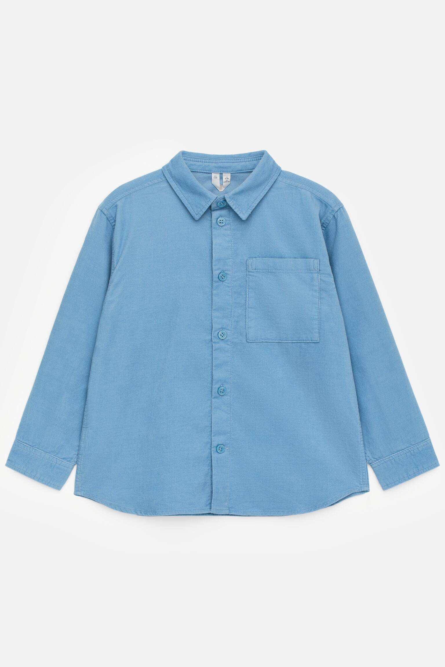 Vakosamettipaita - Vaaleansininen - 1