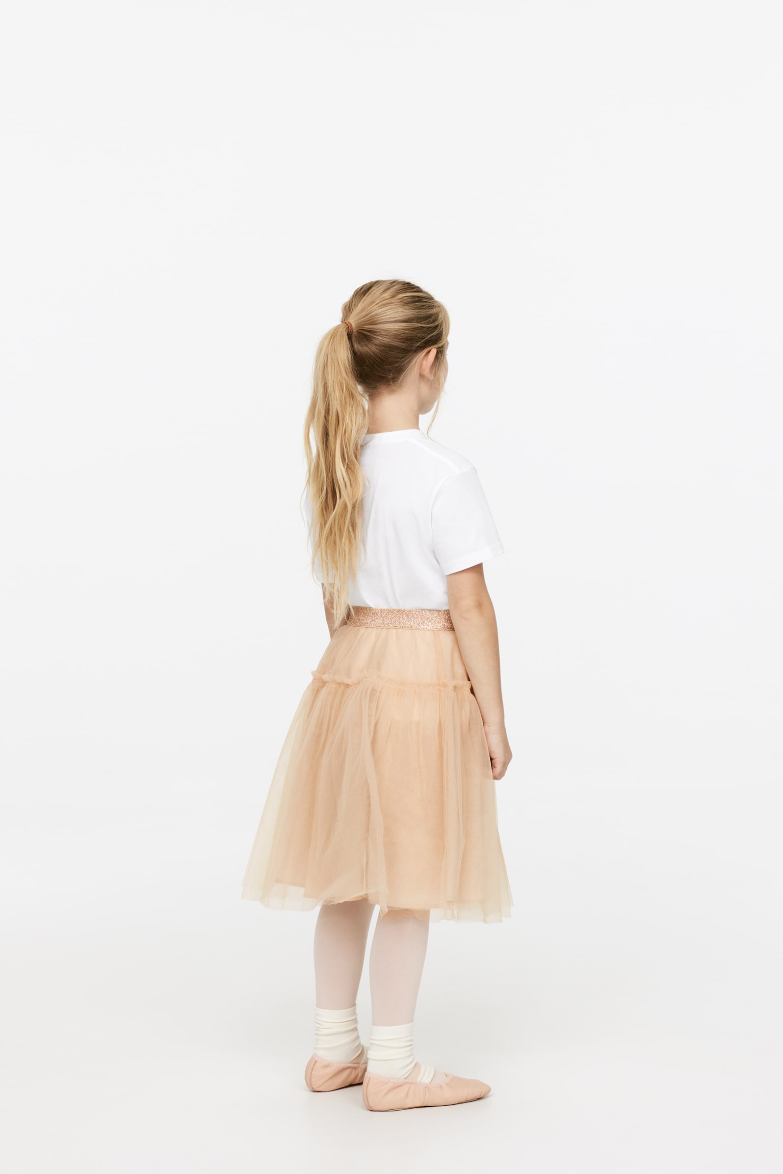 Tulle Skirt - Beige/Pink - 6