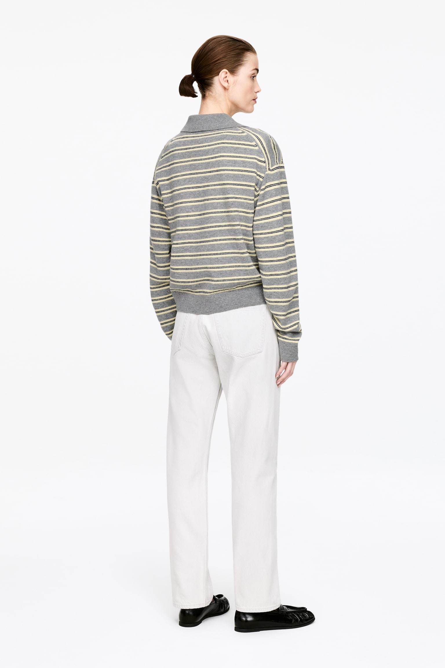 Polotröja i ull - Grå/gul/svart/Brun/grå/rosa - 4