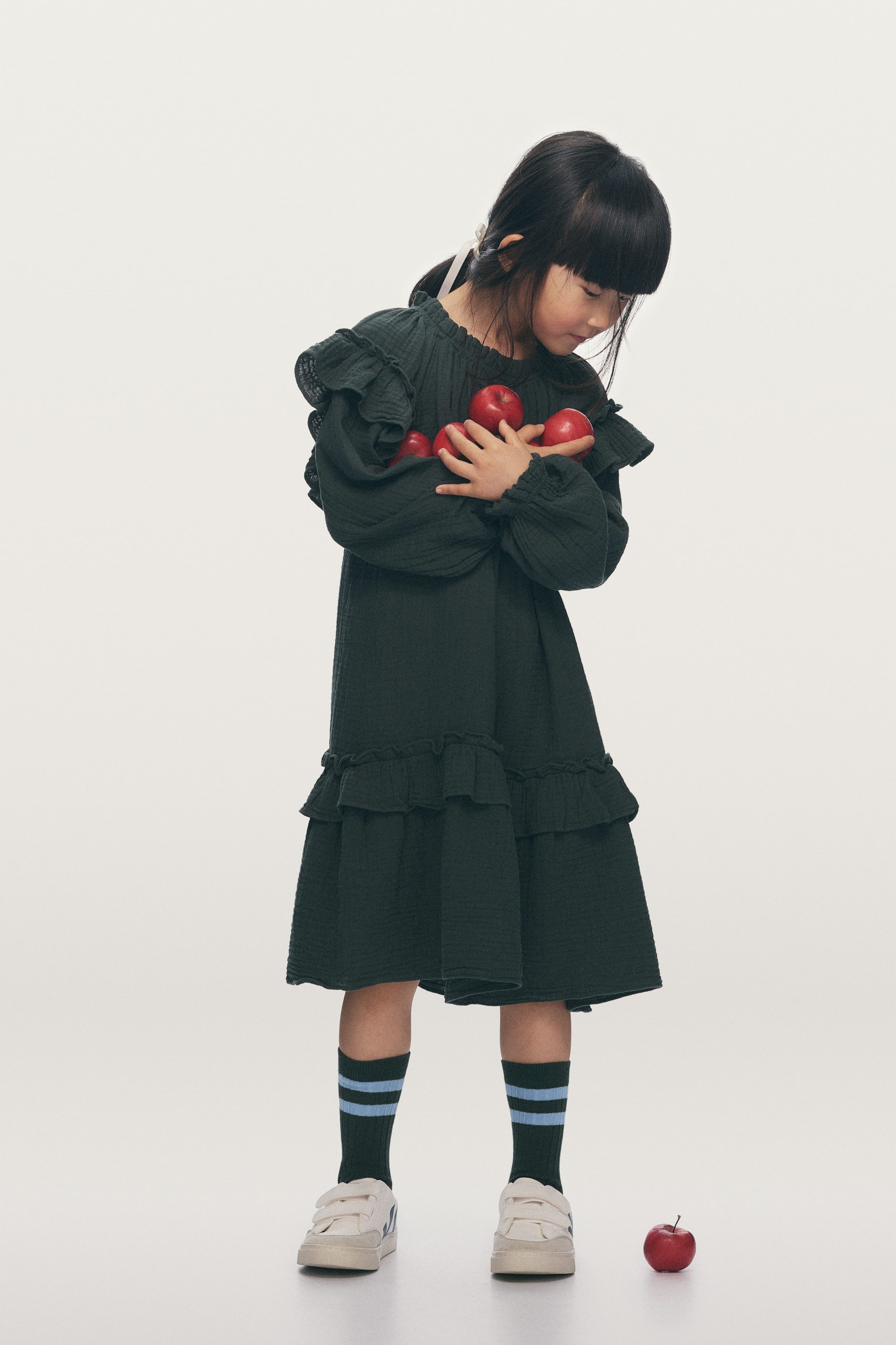 Set van 3 ribgebreide sokken - Blauw/wit/zwart/Lila/wit/roze/Groen/wit/blauw/Roze/wit/lila