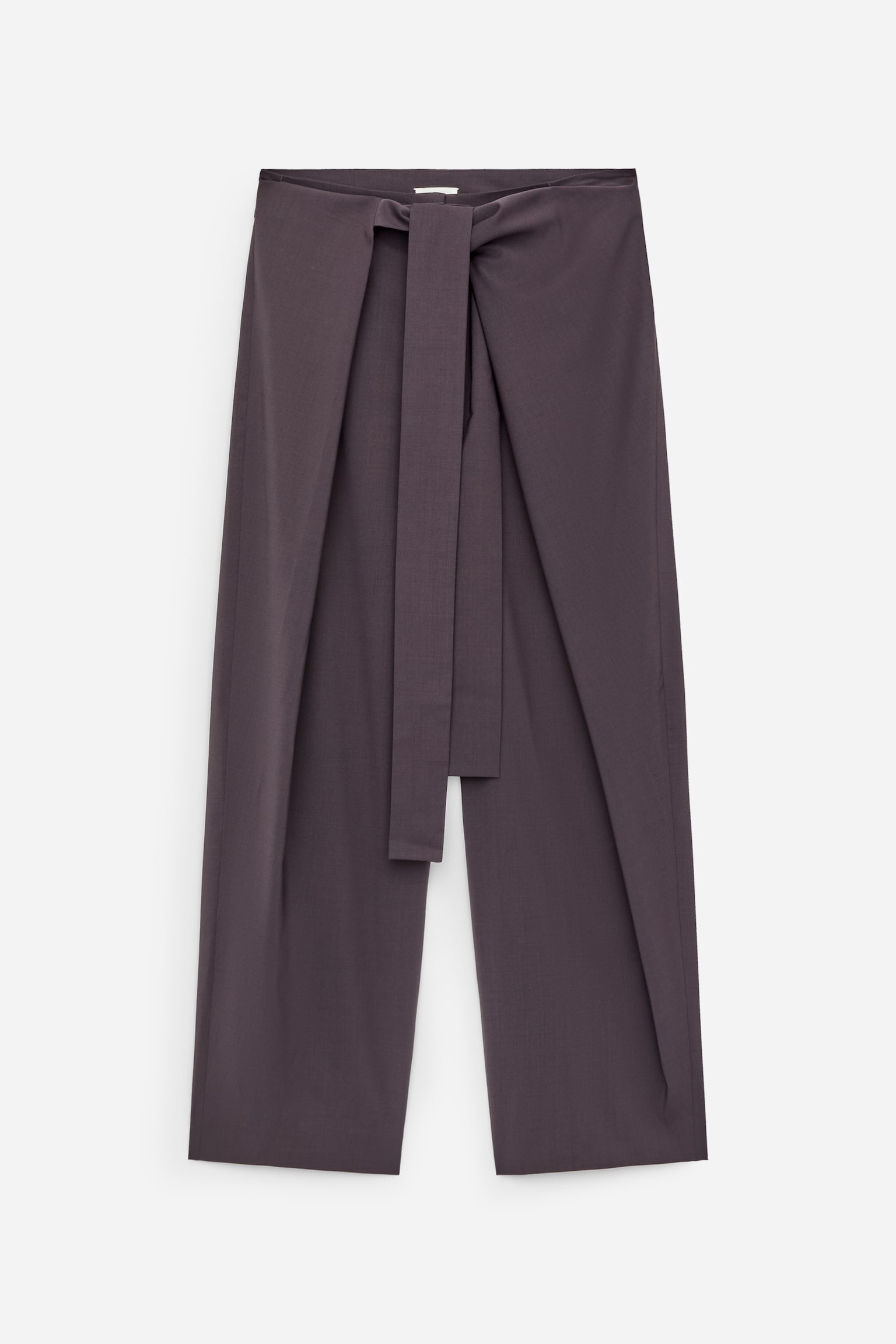 Pantalon tailleur portefeuille - Marron foncé - 2