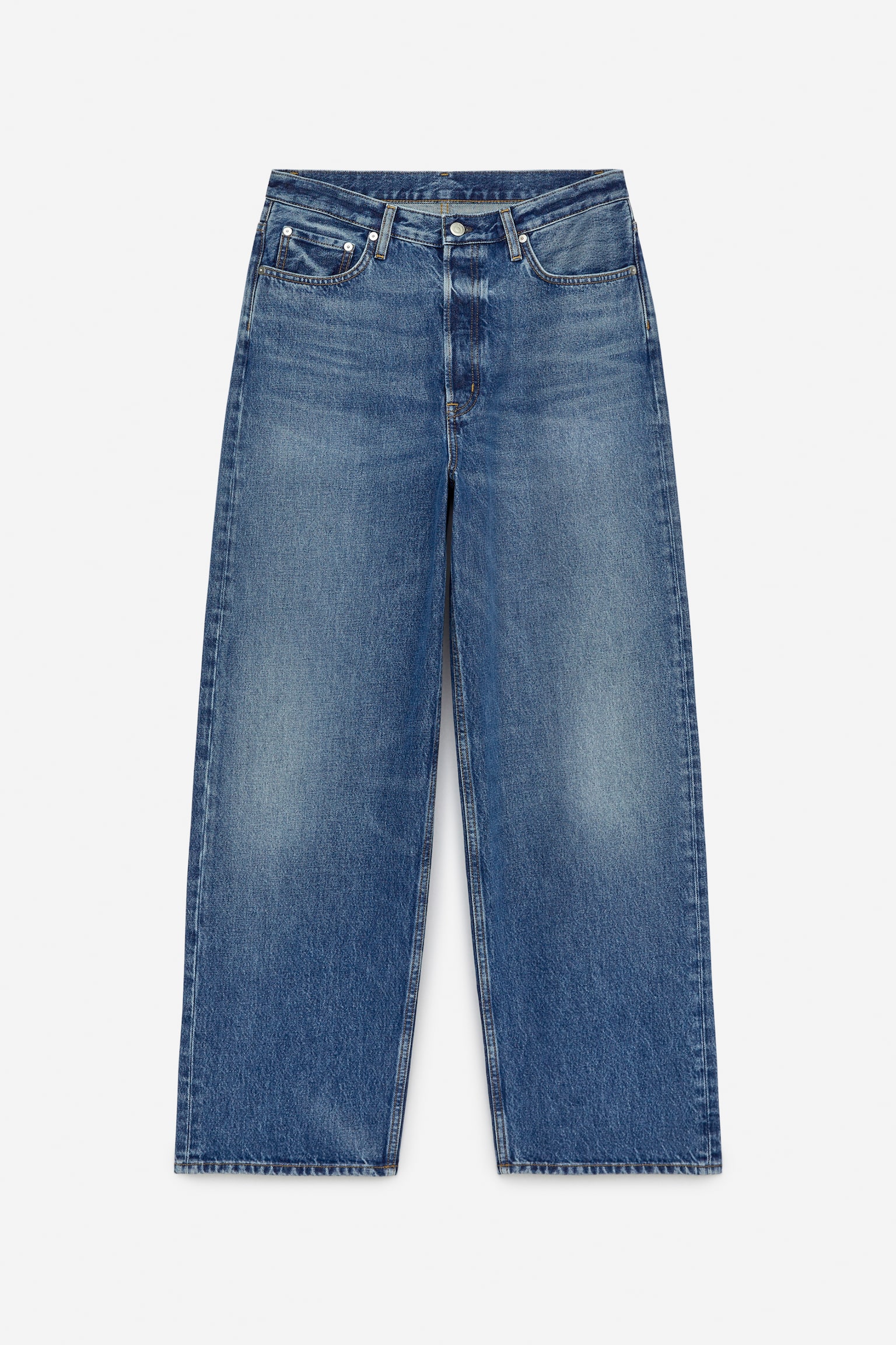 AMBER Loose Jeans - Blue/Dusty Grey