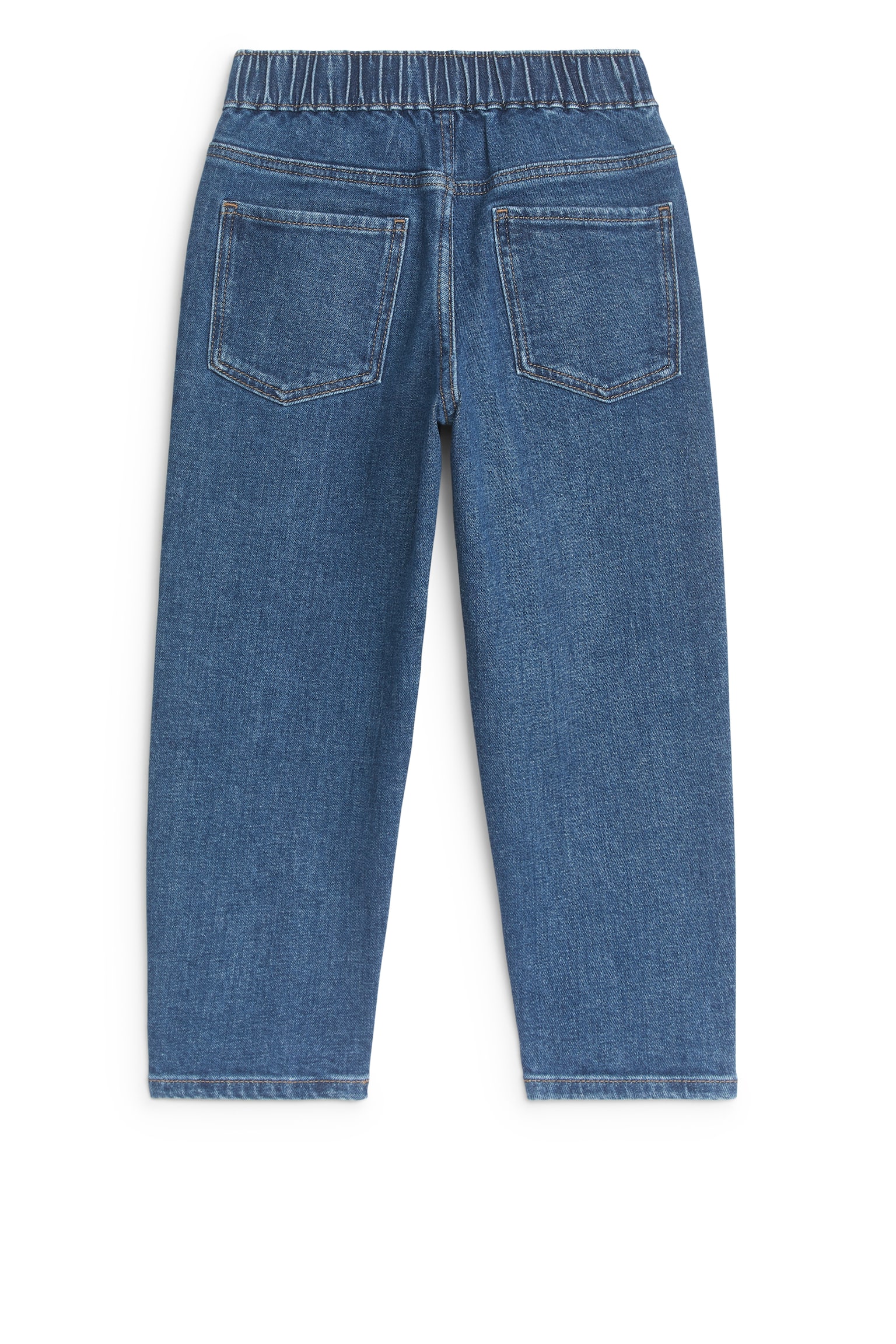 Pull-On Denim Trousers - Mid Blue/Washed Black/Light Blue/Light Blue - 2