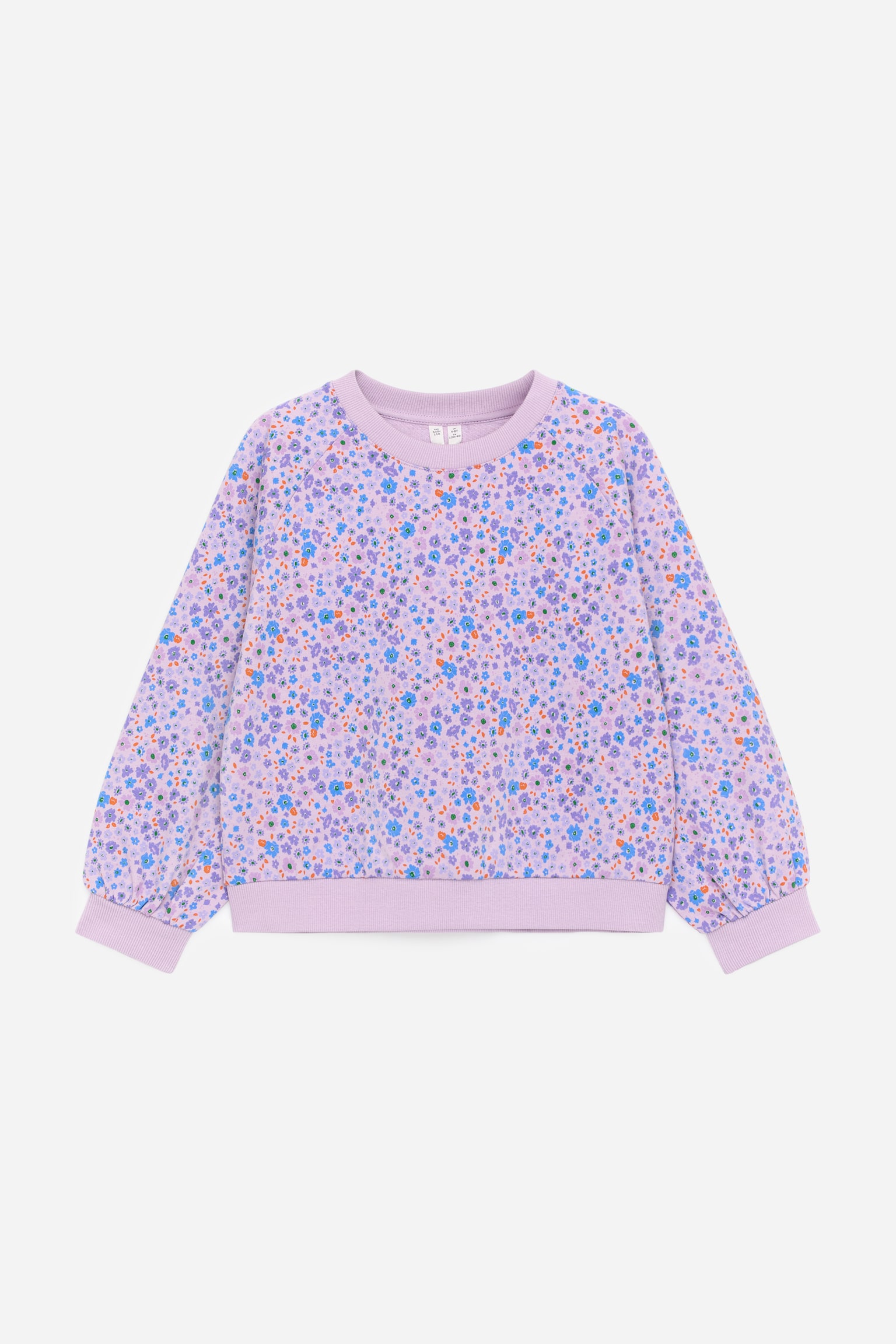 Legeres Sweatshirt - Lila/Blau/Rosa