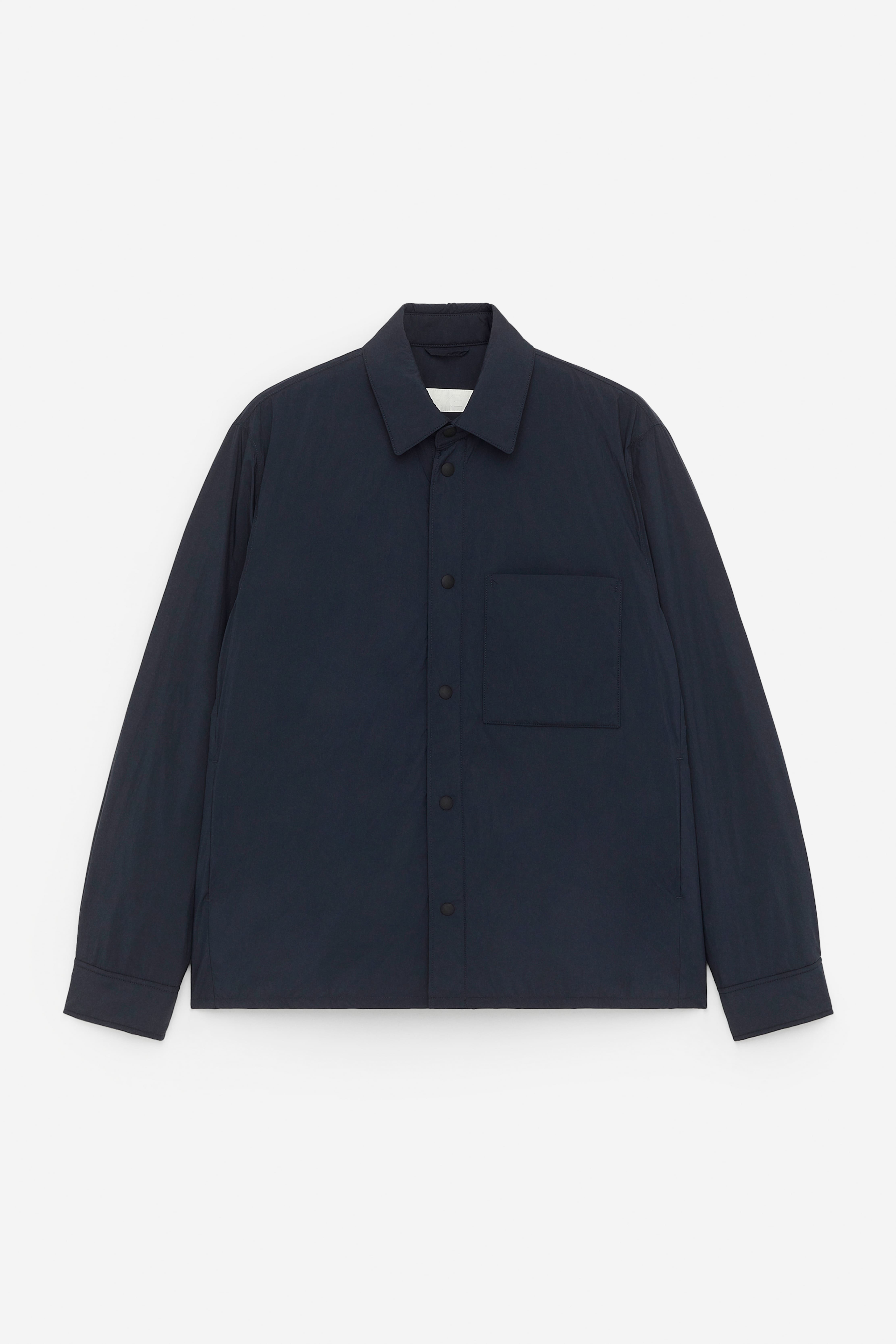 Overshirt leggermente imbottita - Blu scuro/Nero