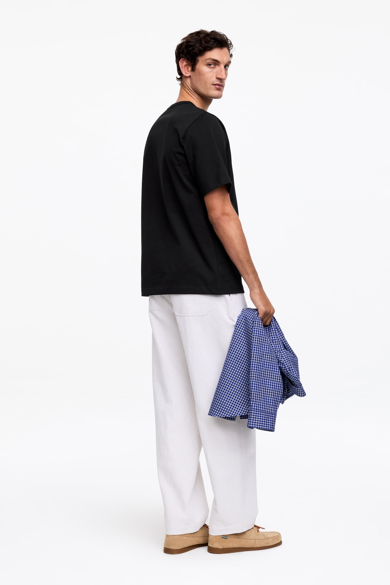 270 GSM Oversized T-Shirt - Μαύρο/Λευκό/Πράσινο/Σκούρο Μωβ/Βρώμη/Σκούρο Μπλε - 4