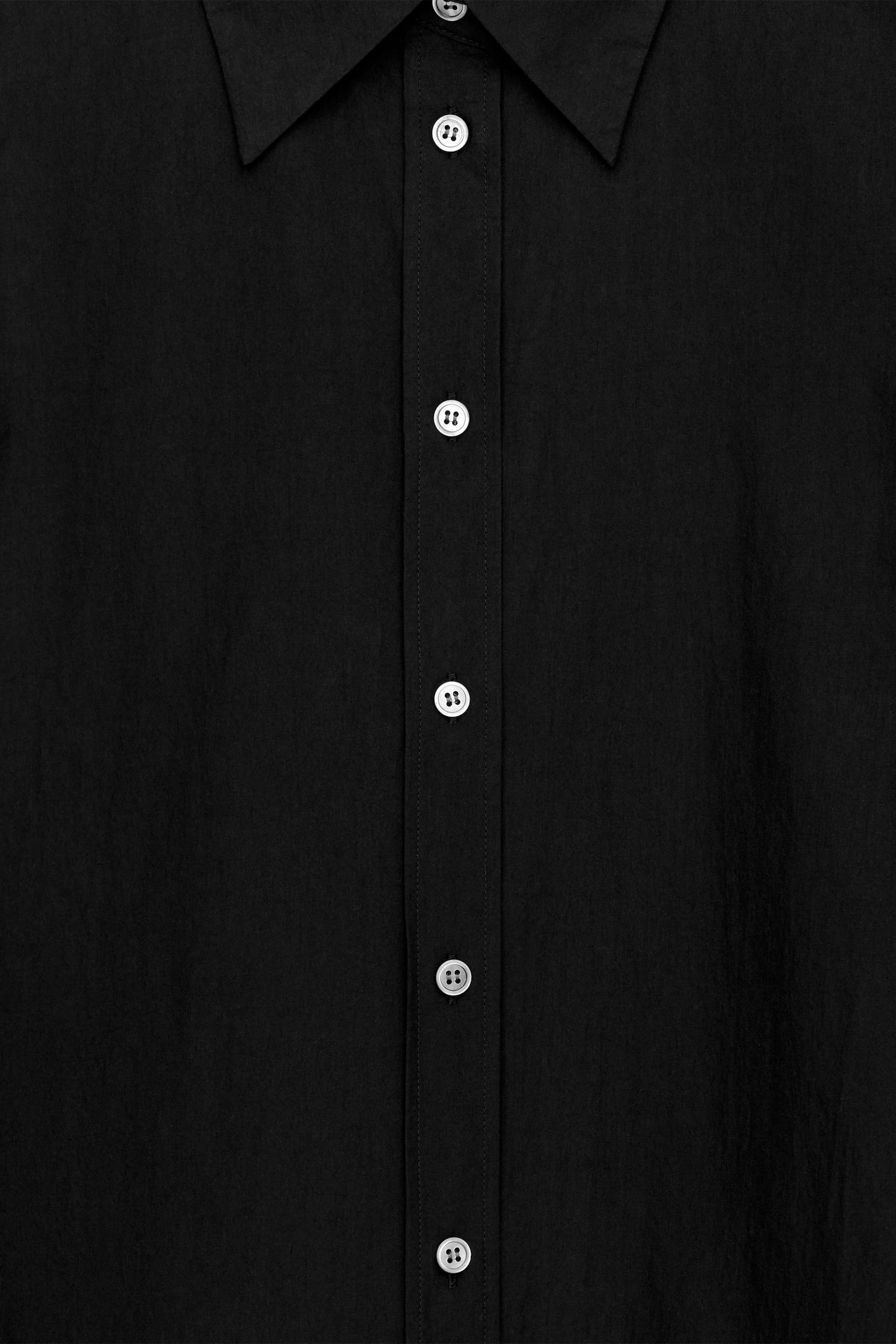 Overhemd met wijde mouwen - Zwart/Wit - 5