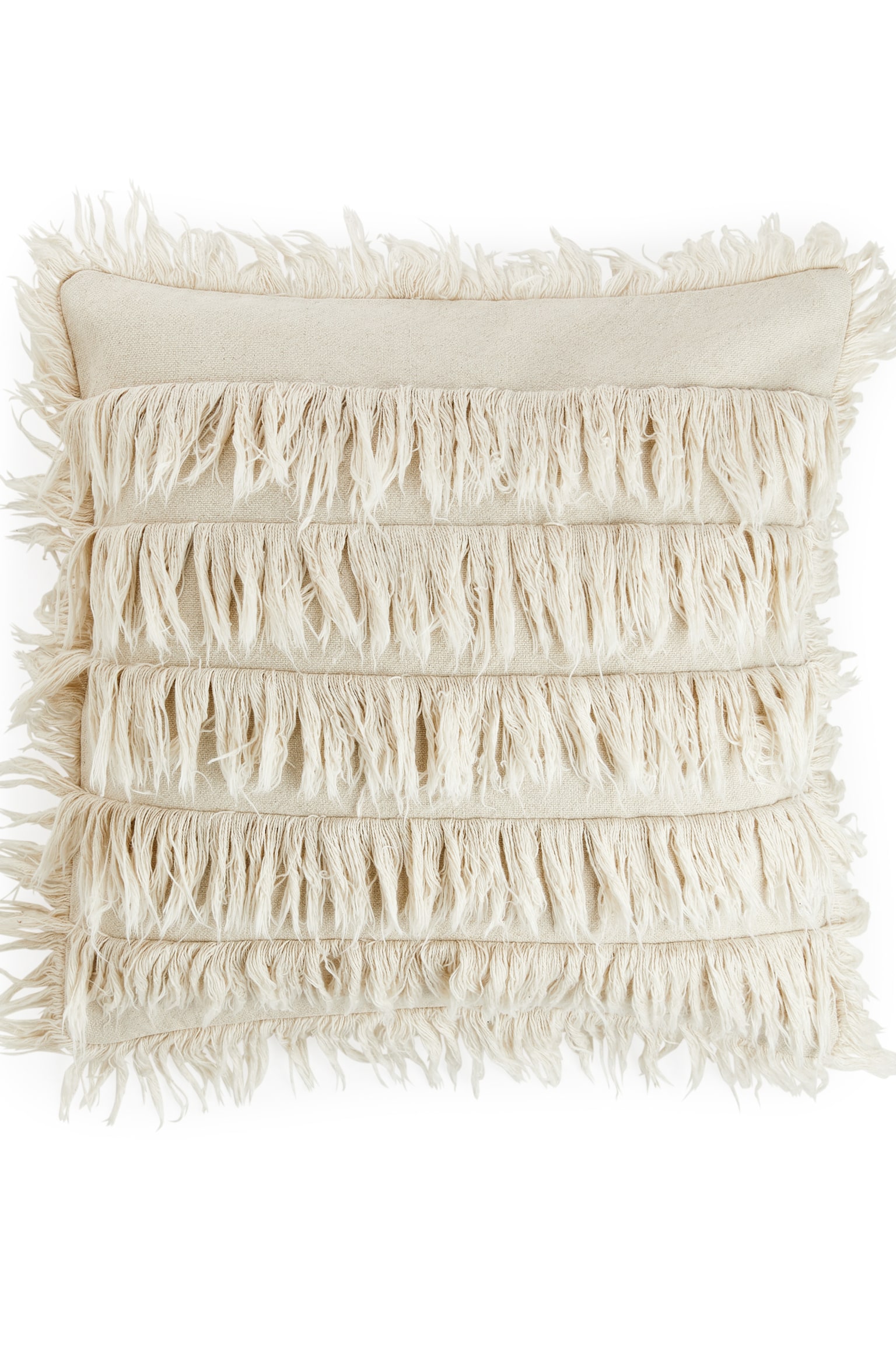 Linen Blend Cushion Cover - Beige - 1