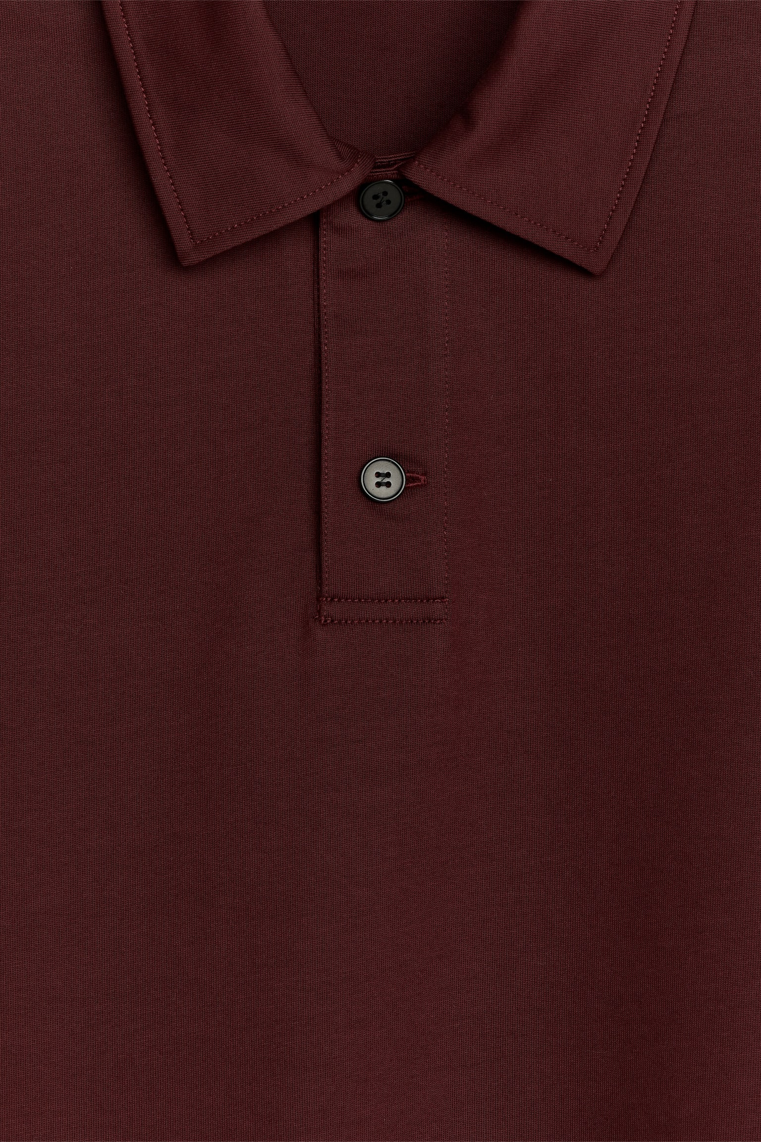 Cotton Polo Shirt - Burgundy/Dark Blue - 4