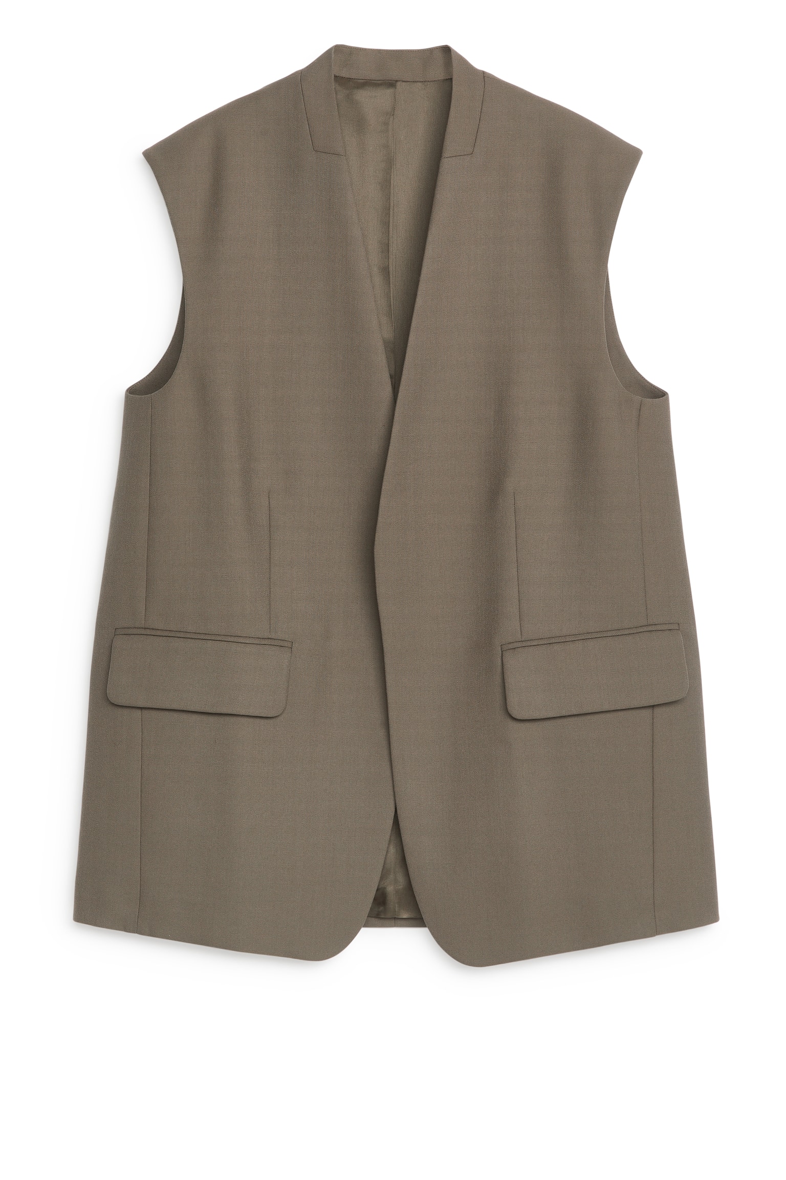 Tailored Waistcoat - Khaki Green - 1