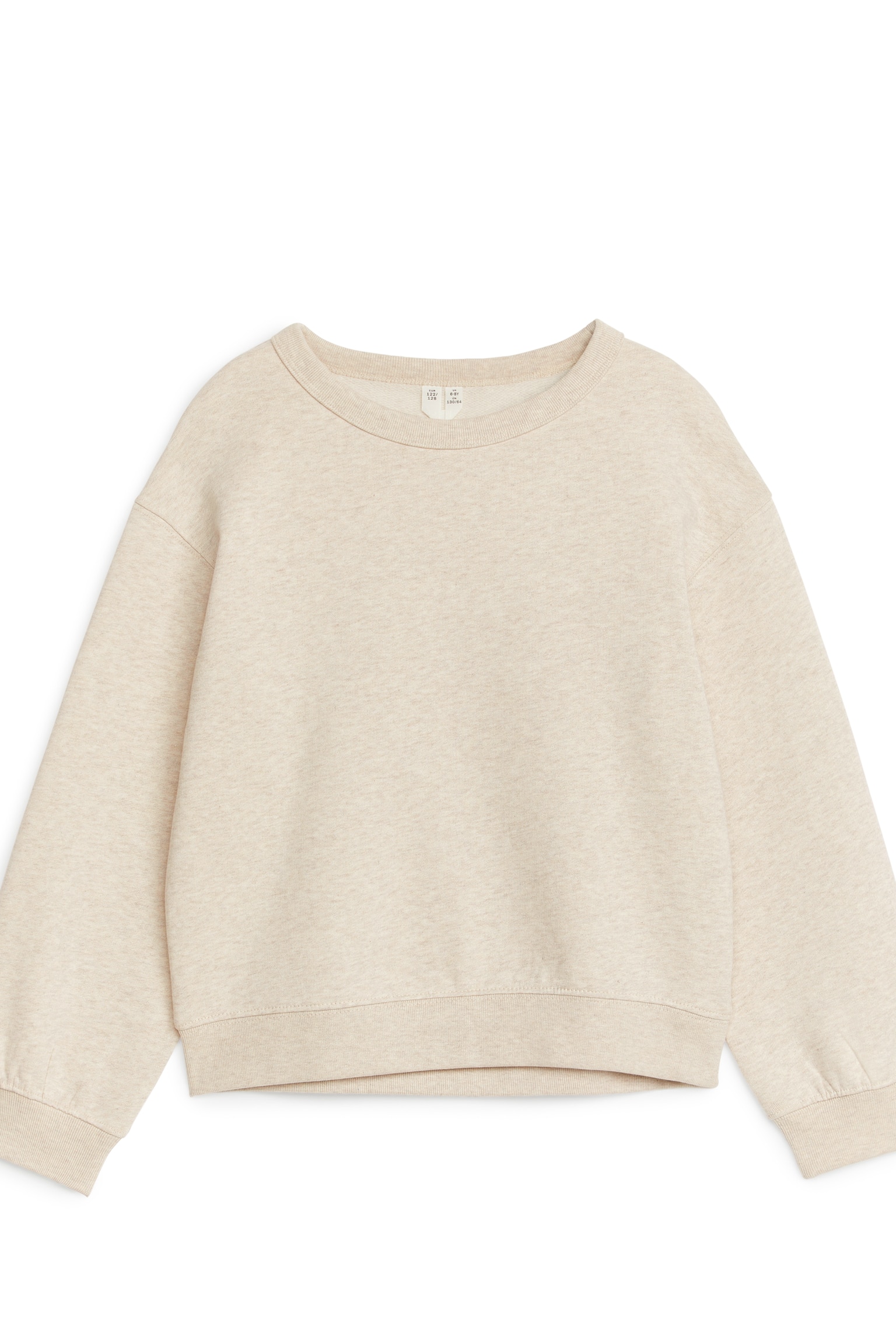 Relaxed Sweatshirt - Oat Melange/Pink/Lilac - 1