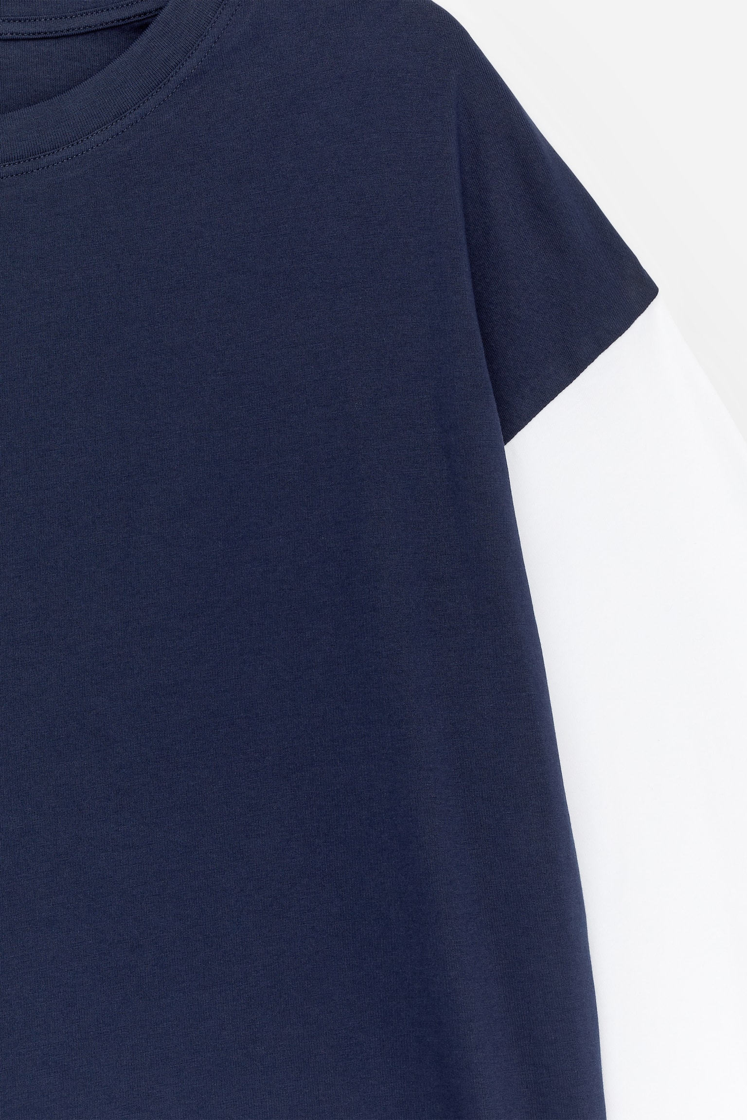 T-shirt oversize a maniche lunghe - Blu scuro/Nero/Bianco/Multicolore/Bianco/Turchese - 3