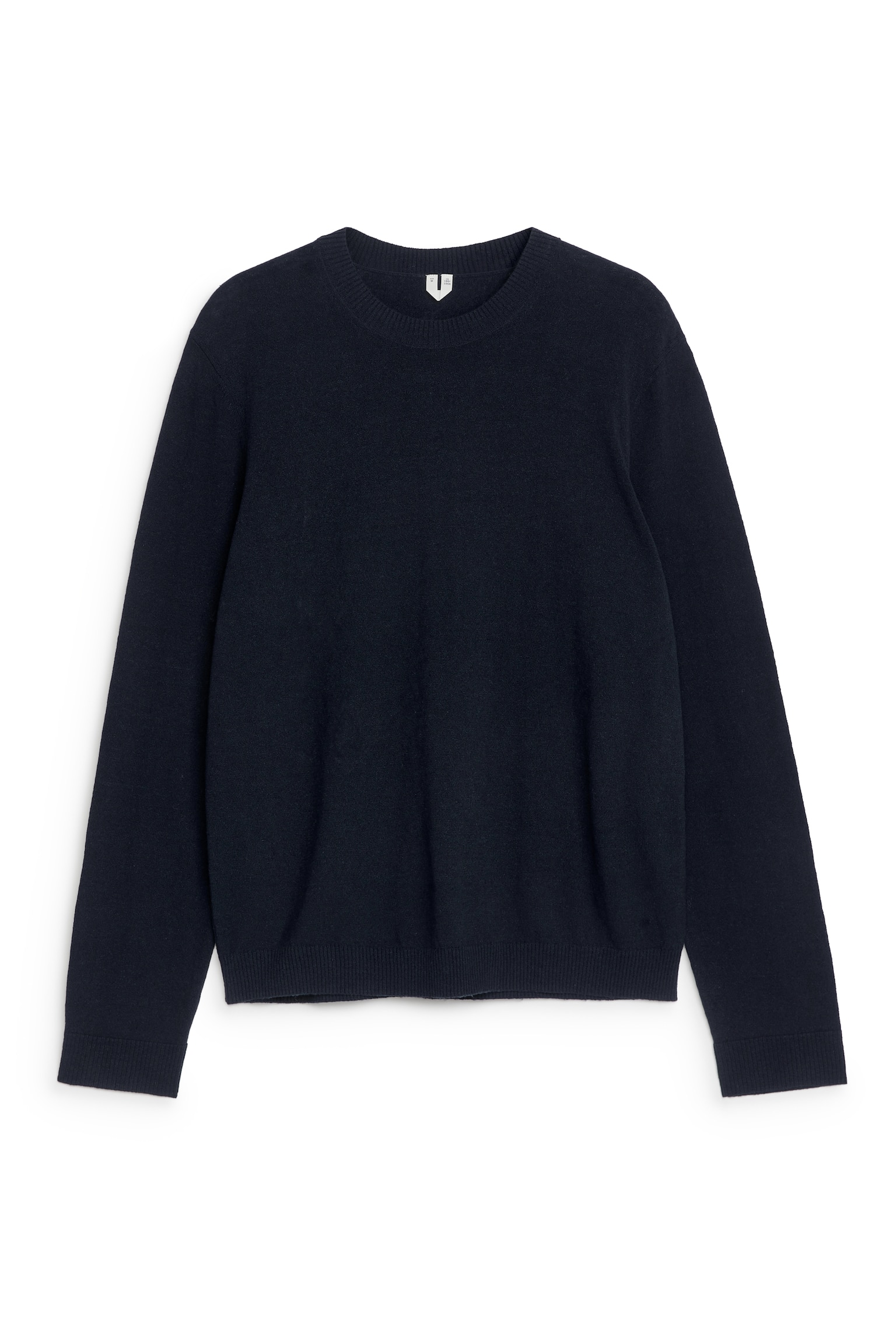 Linen Blend Jumper - Dark Blue/Brown - 1