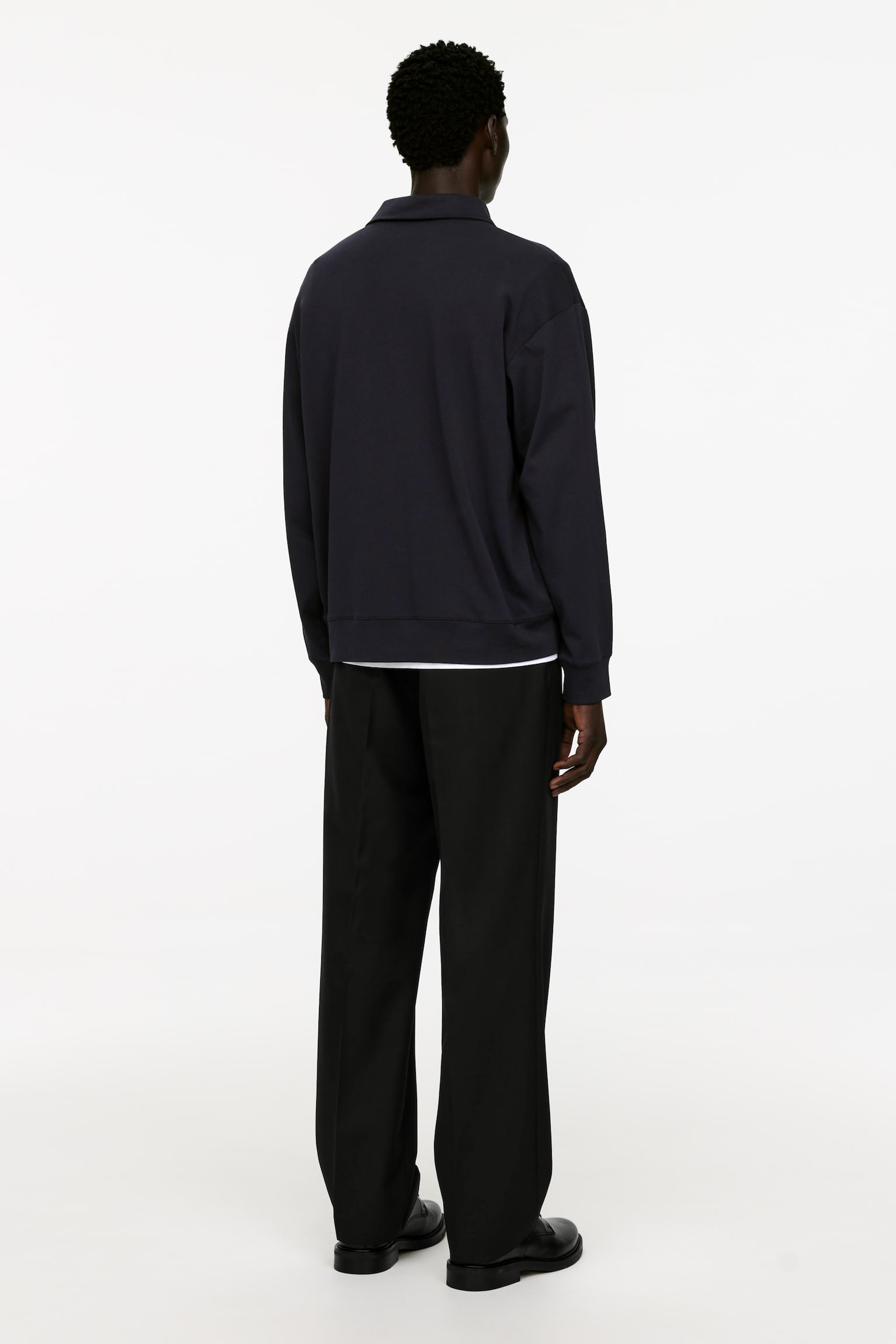 Half-Zip Polo Shirt - Dark Blue/Dark Mole - 5