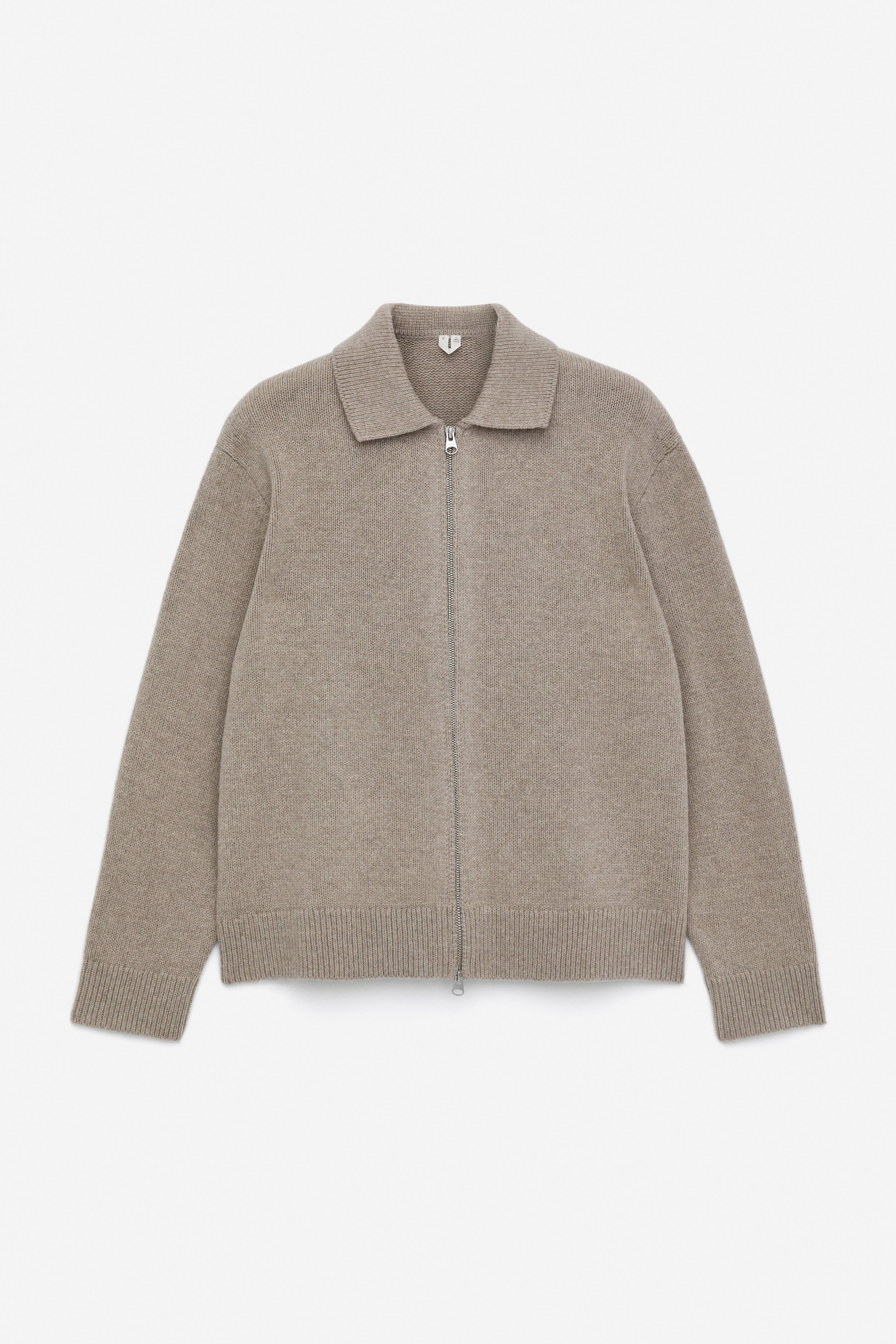 Wollen vest met rits - Beige