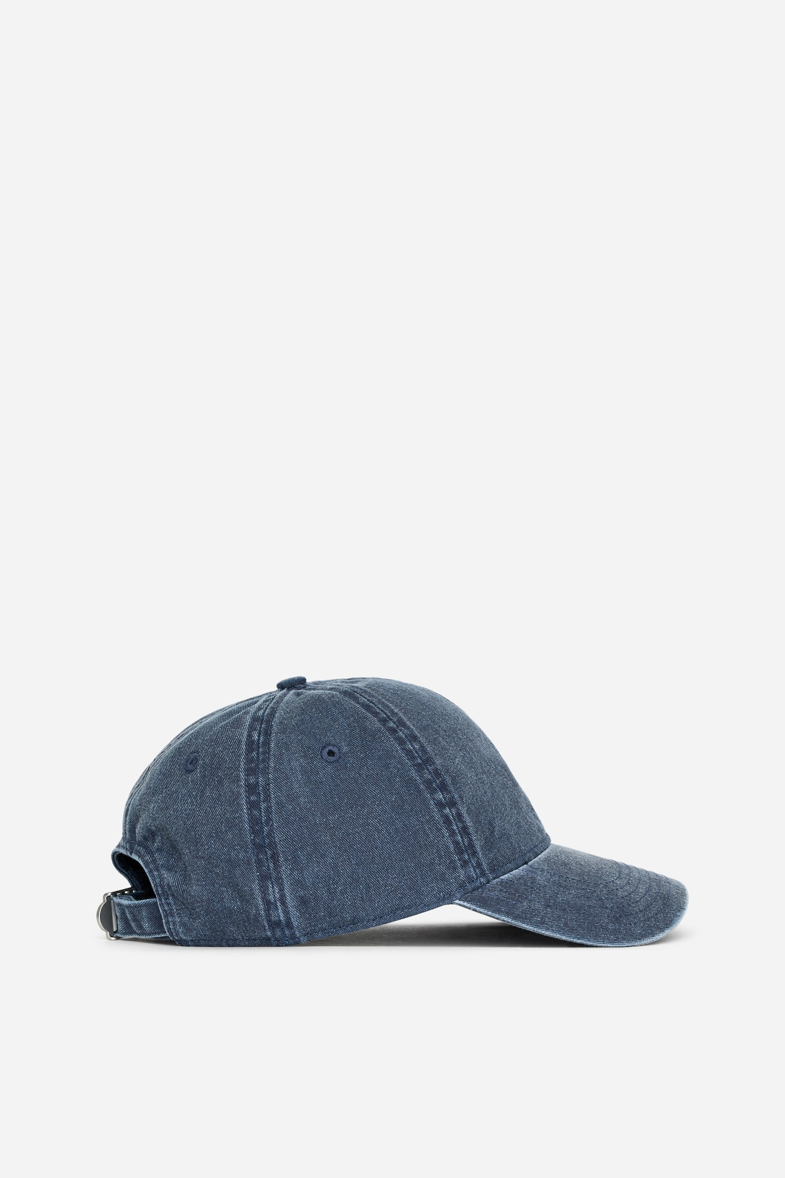 Cappellino in cotone lavato - Blu/Marrone lavato - 2