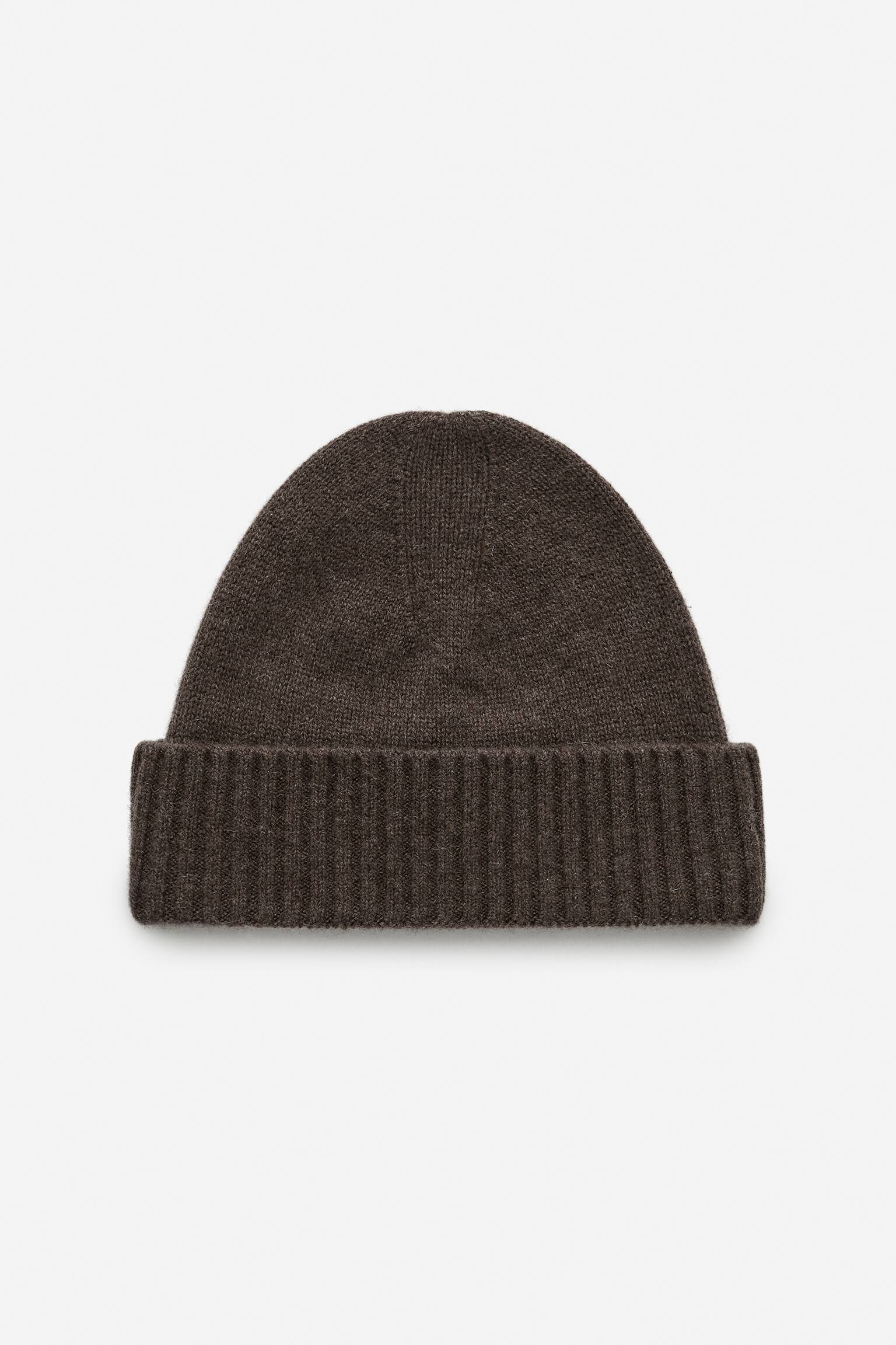Berretto in cashmere e lana - Marrone