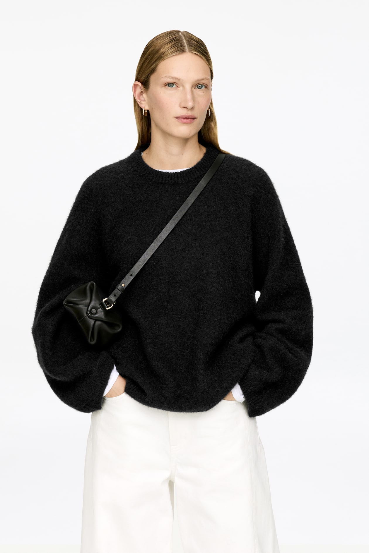 Pull en mélange de laine et d'alpaga - Noir - FEMME | H&M FR