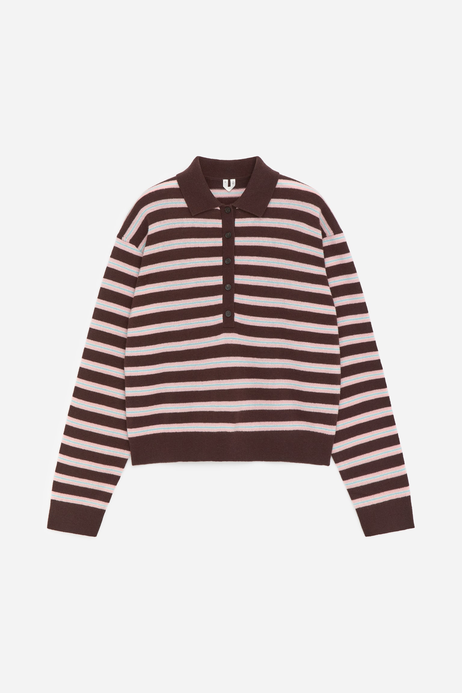 Pull polo en laine - Marron/Gris/Rose/Gris/Jaune/Noir - 2