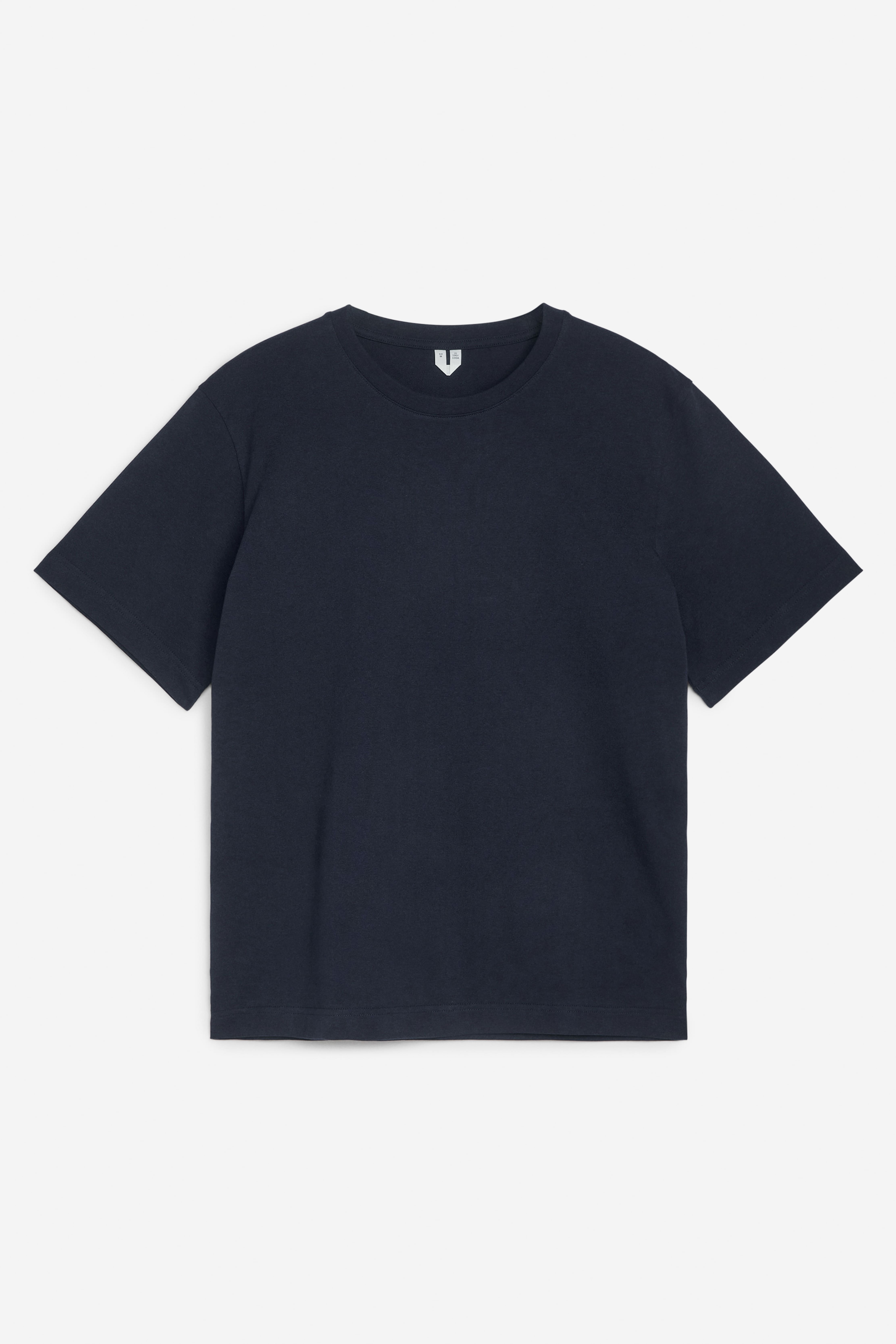 Ruimvallend T-shirt van 220 gsm jersey - Donkerblauw/Kakigroen/Bruin/Wit/Zwart/Lichtgrijs gemêleerd/Offwhite/Donkerbruin/Kakigroen