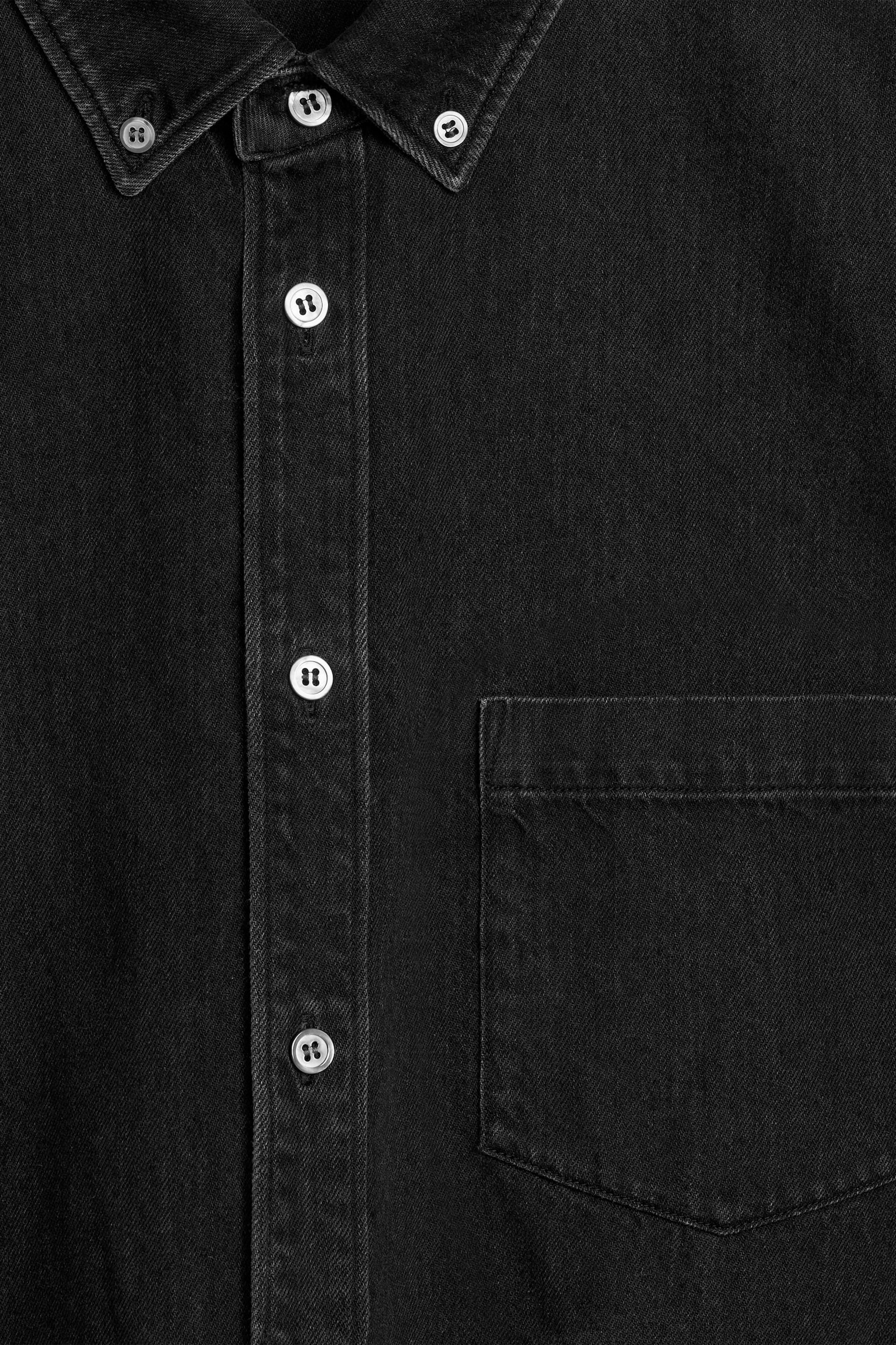 Denim Shirt - Black/Washed Blue/Dark Blue/Ecru - 4