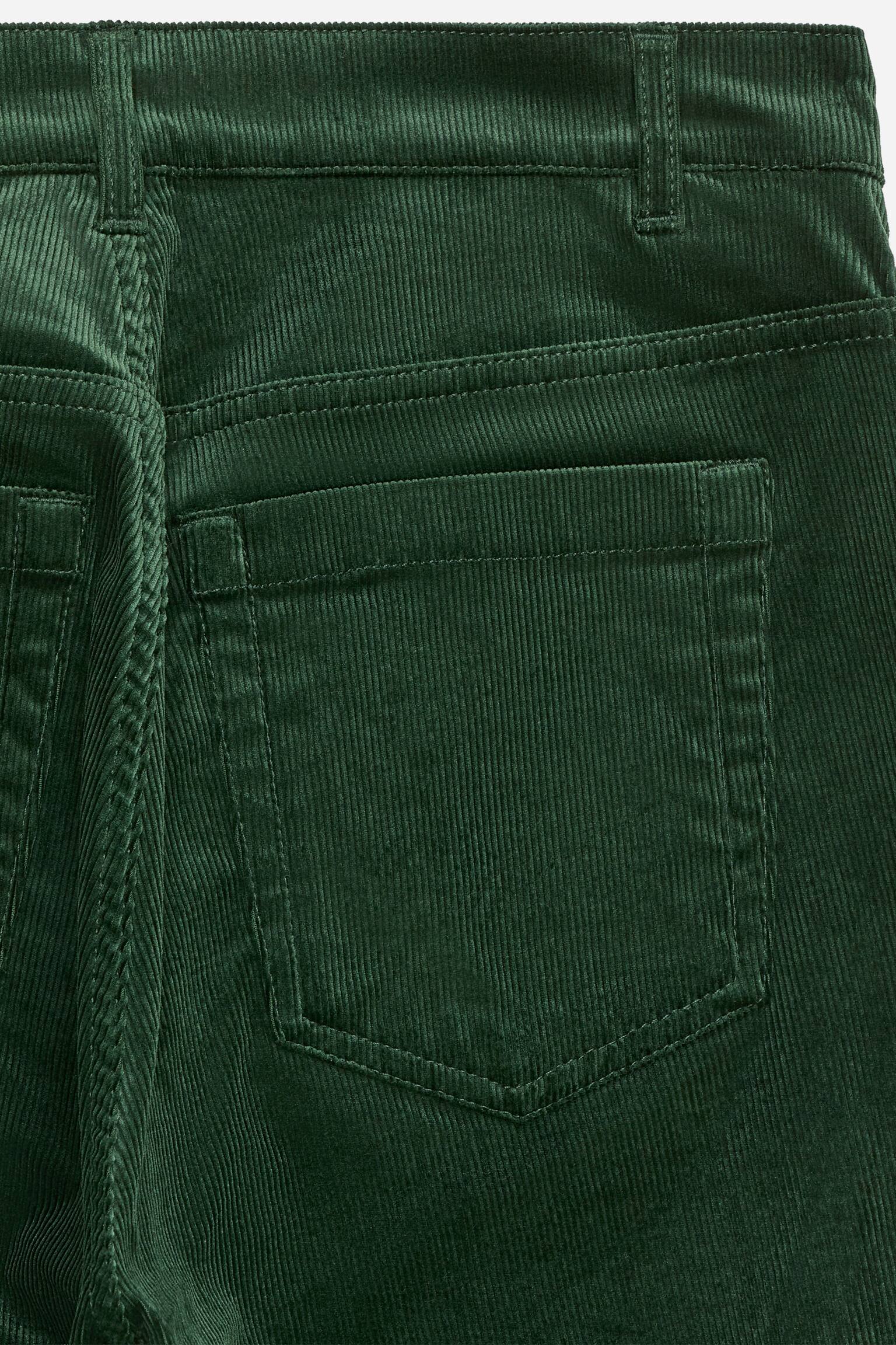 LUPINE Flared Corduroy Jeans - Sötétzöld/Fekete - 4