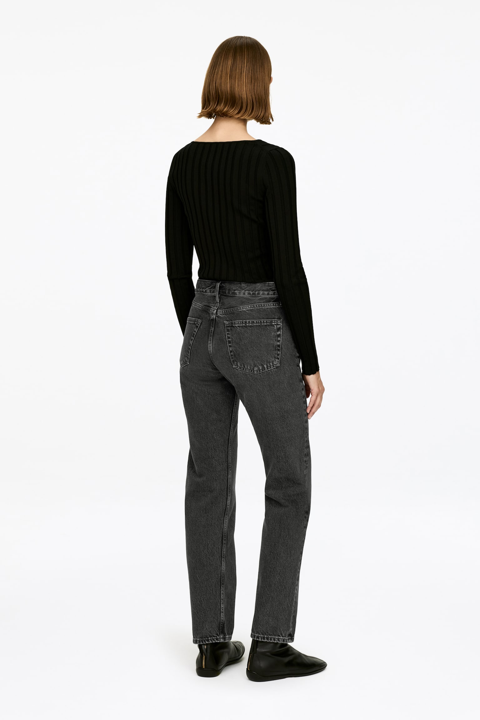 SNOW Straight Jeans - Schwarz/Cremeweiß/Weiß/Mittelblau/Taubenblau - 4