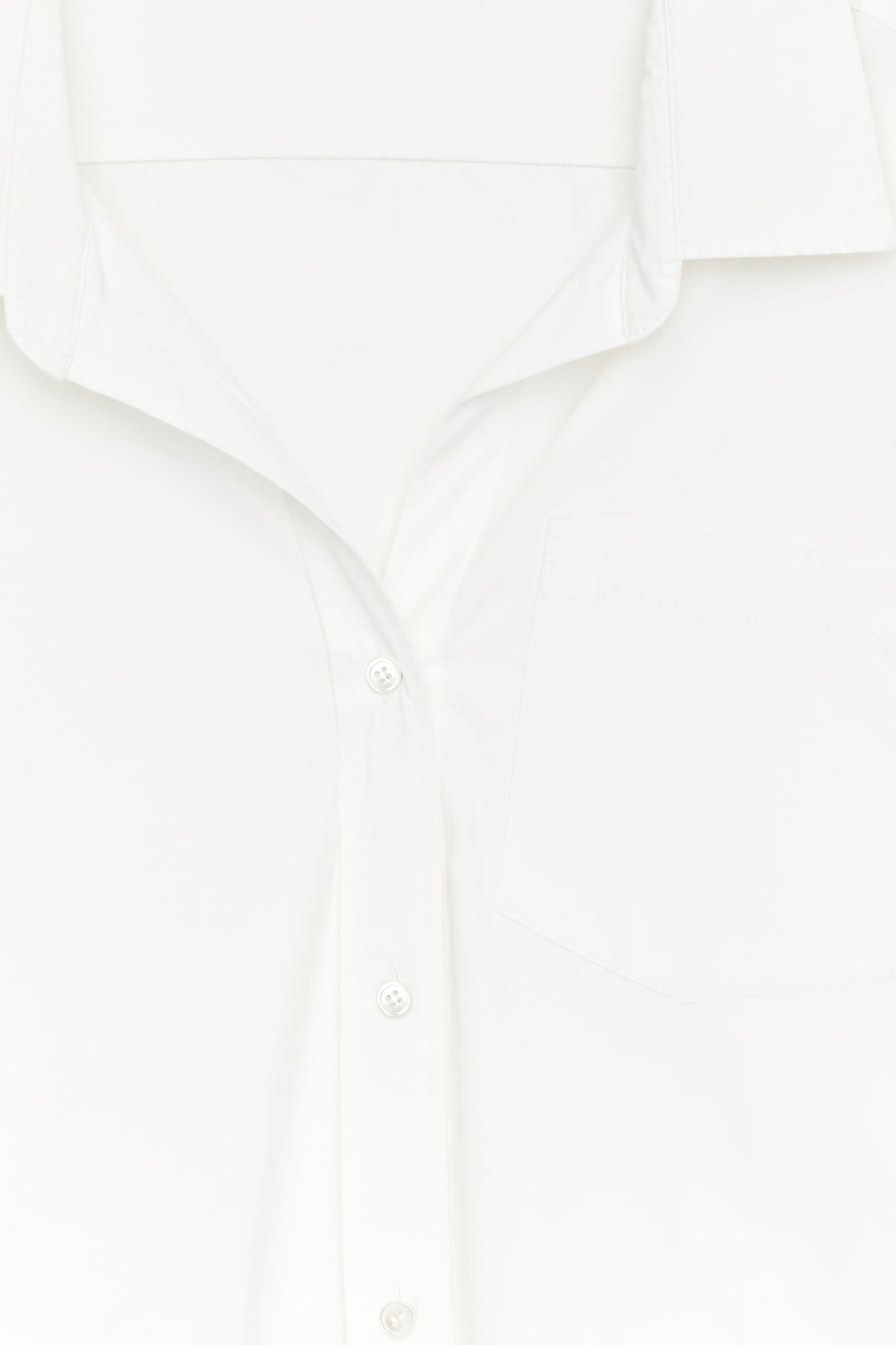 Skjorta med öppen krage - Vit - 4