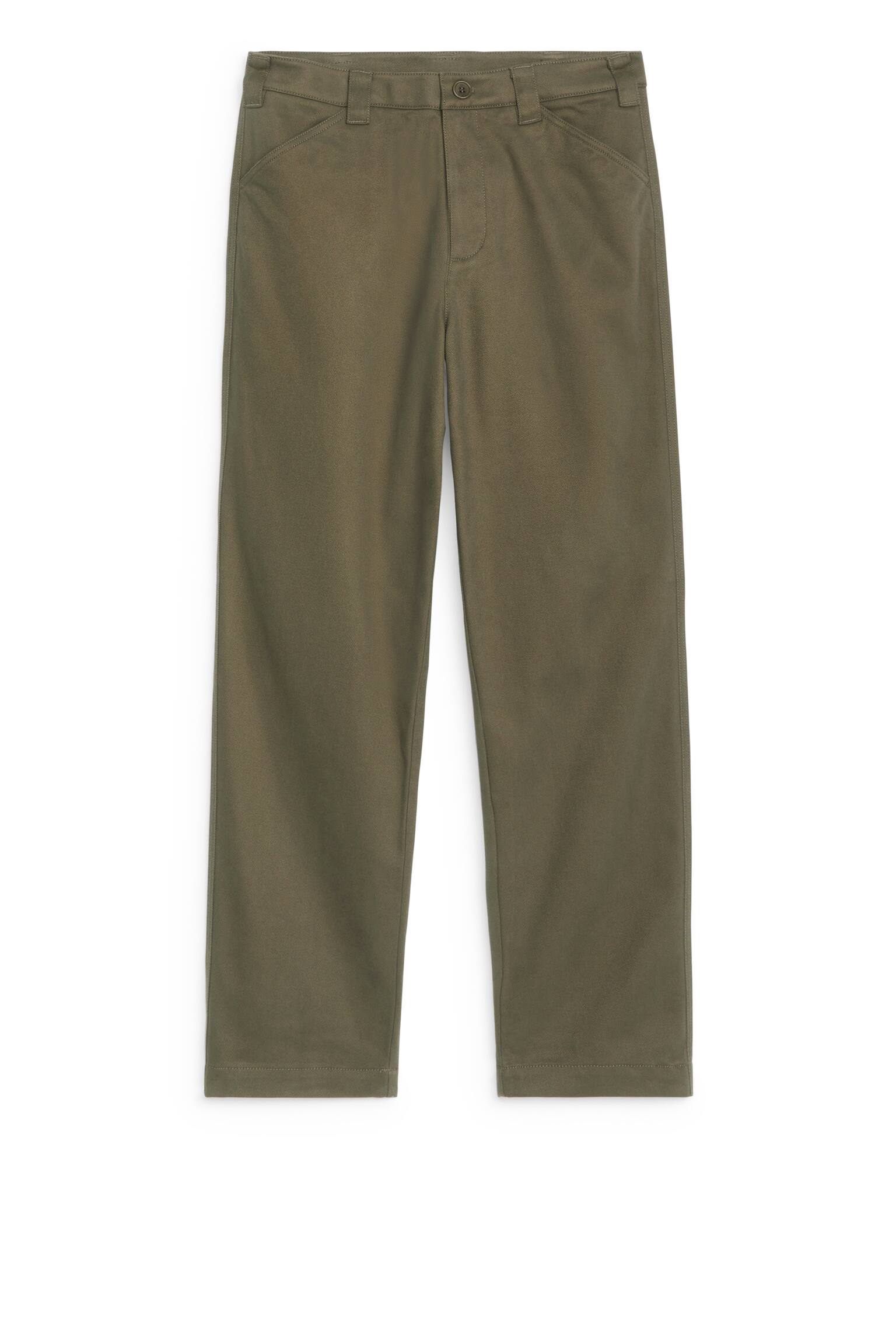 Cotton Moleskin Twill Trousers - Dark Mole/Dark Blue - 2