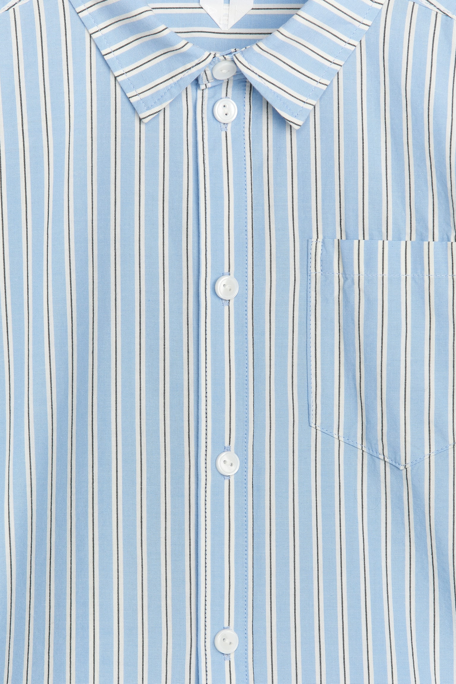 Poplin Shirt - Blue - 3