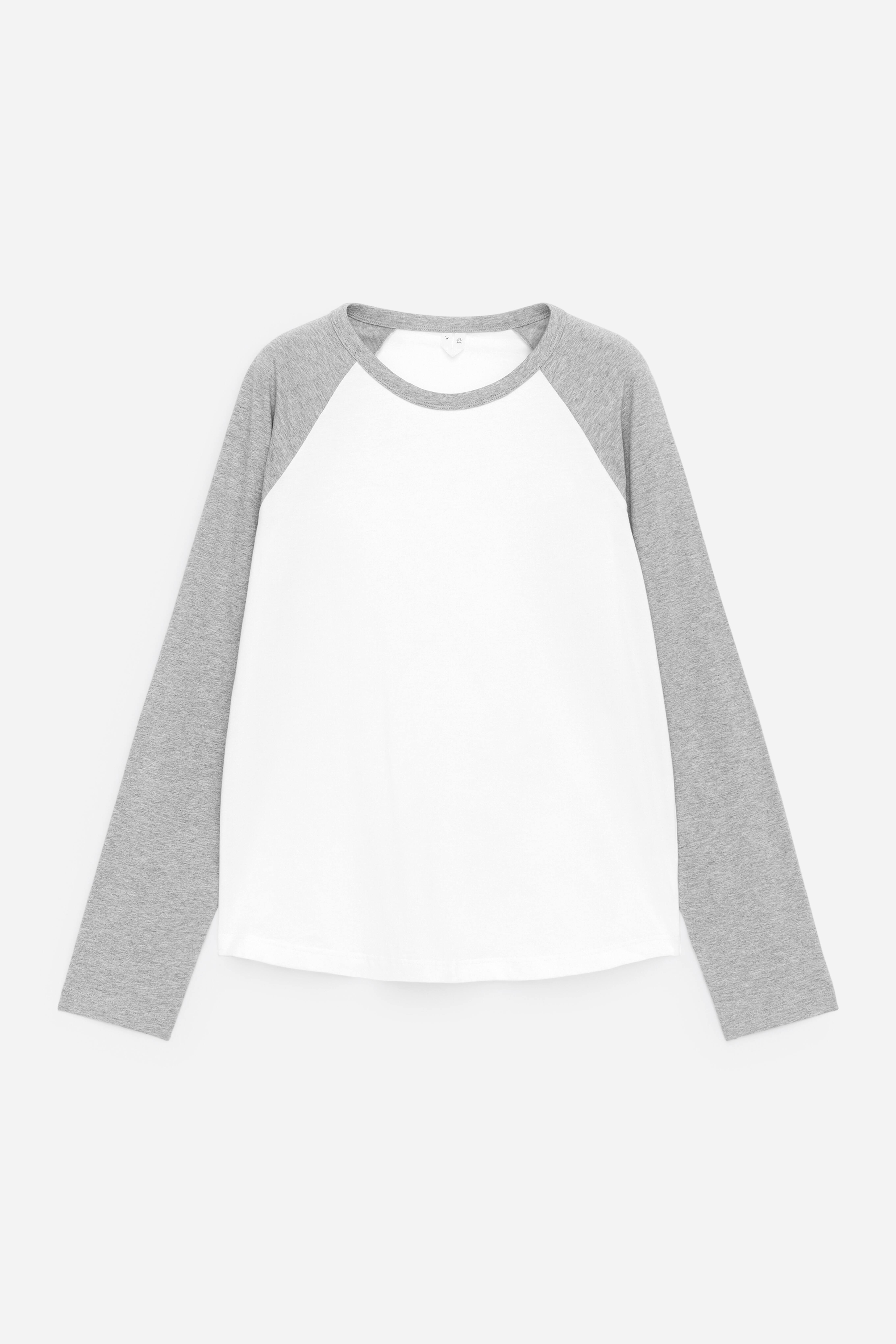 T-shirt a maniche lunghe - Bianco/Grigio/Bianco/Rosso