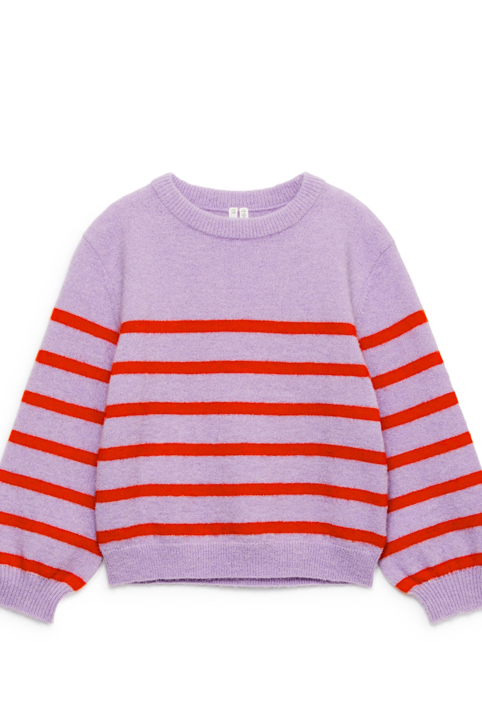 Intarsia Knit Jumper - Lilac/Stripe/Beige/Stripe/Dark Blue/Hearts/Pink/Hearts - 2