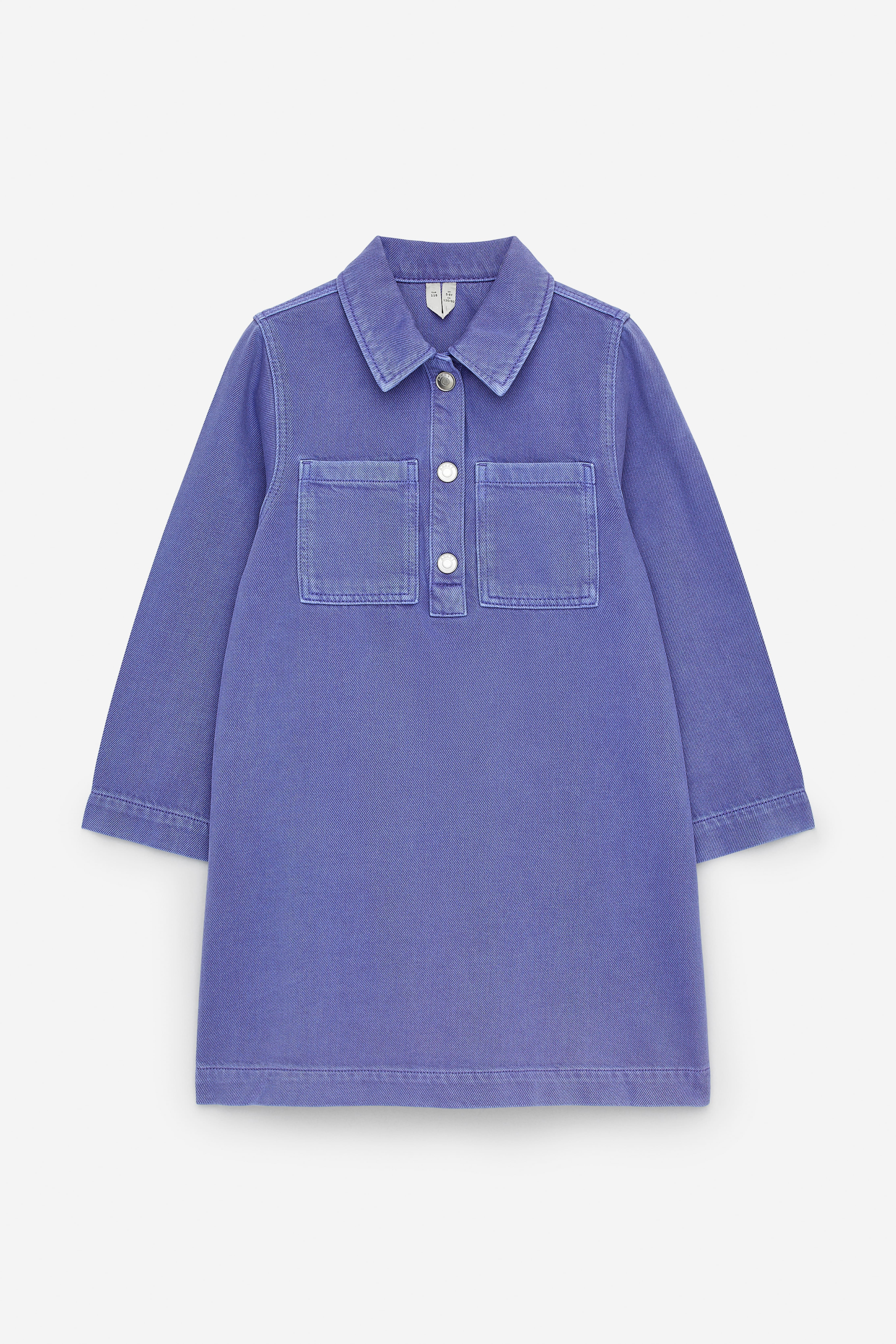 Denim-Hemdkleid - Lila