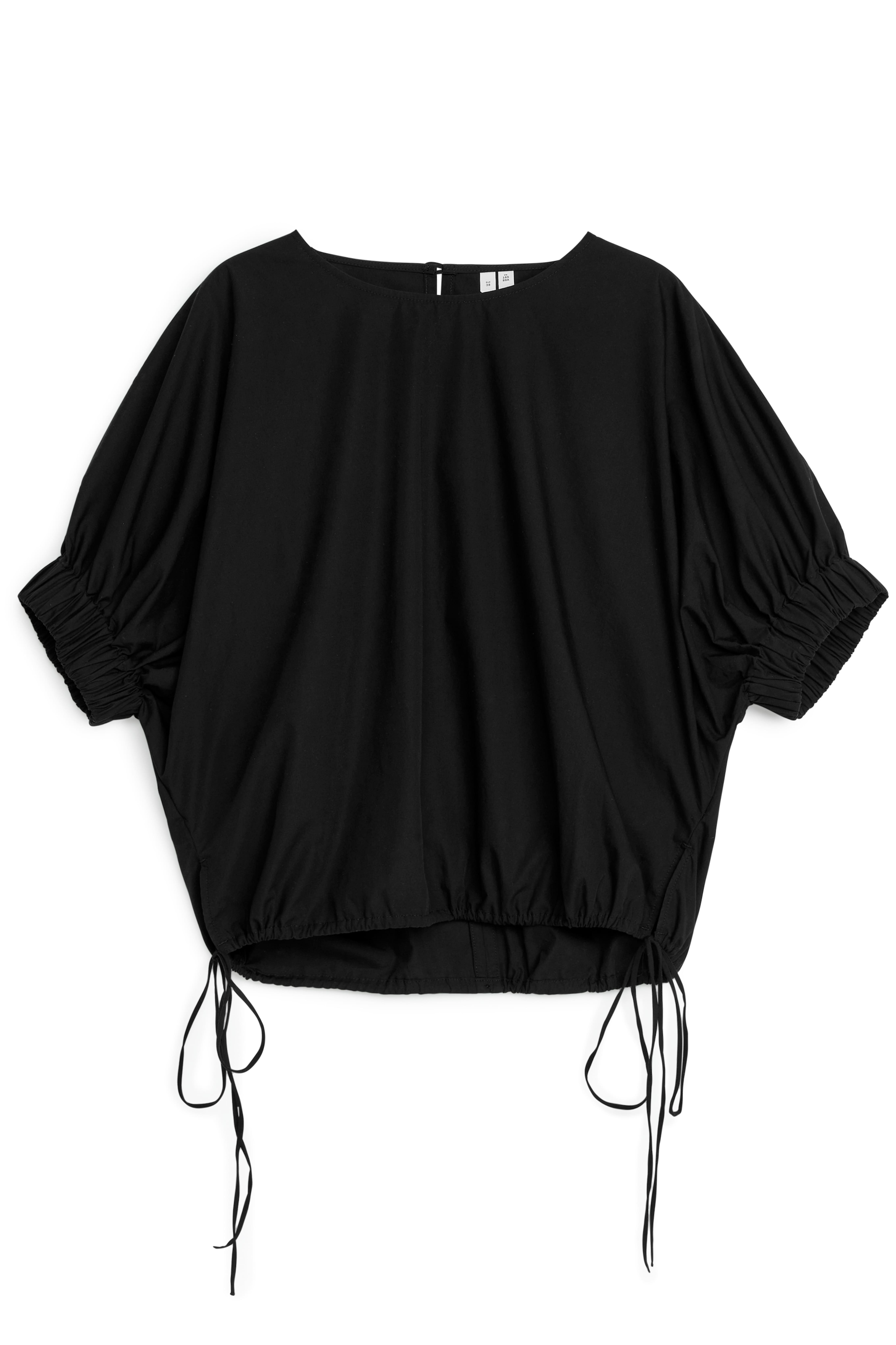 Puff-Sleeve Top - Black - Ladies | H\u0026M GB