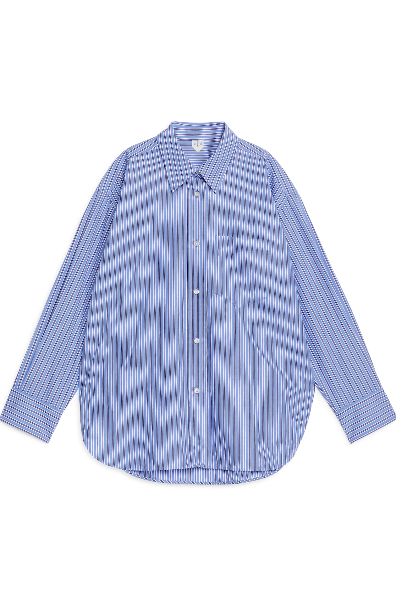 Oversized Cotton Shirt - Blue - Ladies | H&M GB